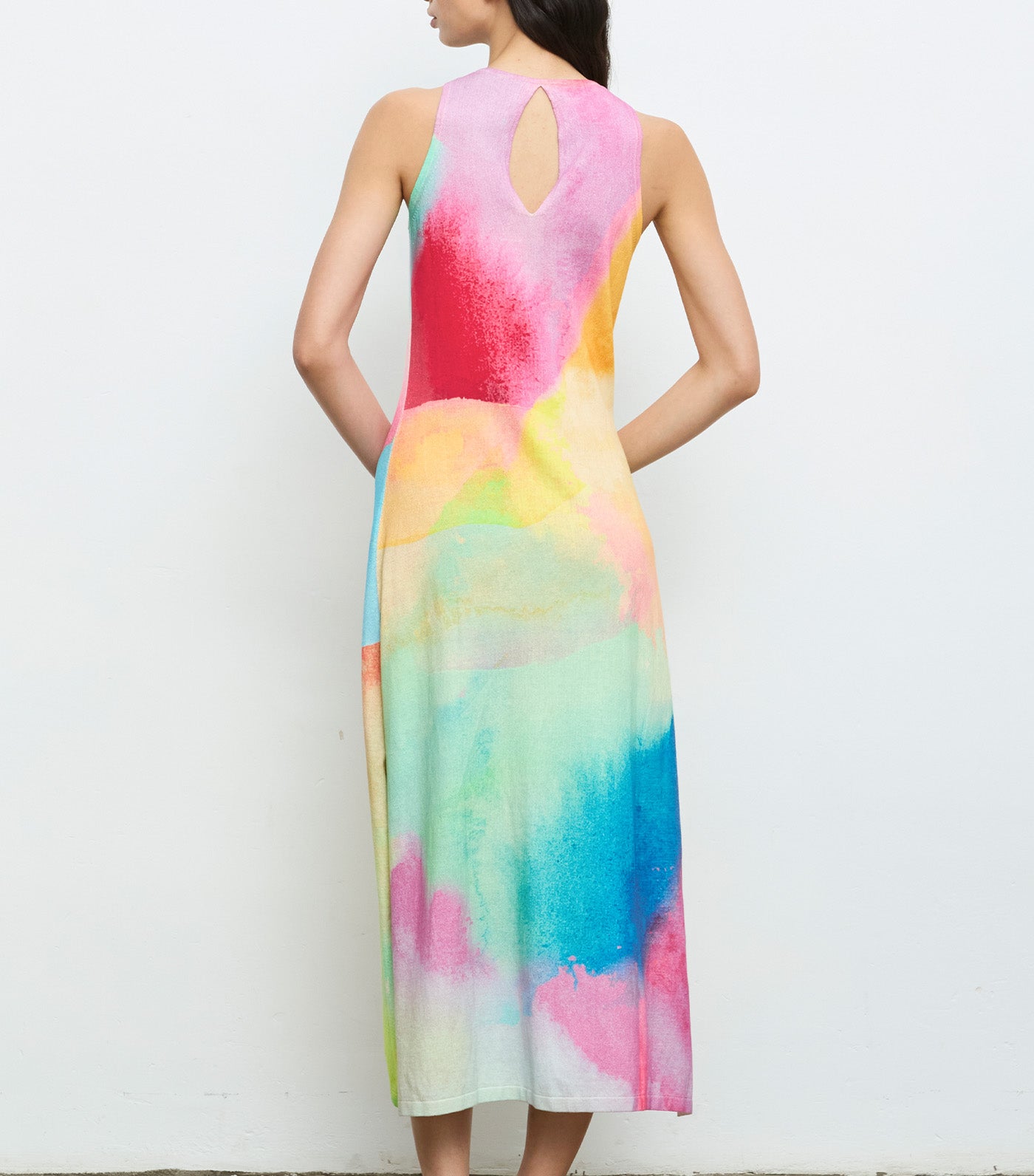 Sleeveless Maxi Dress Multicolor