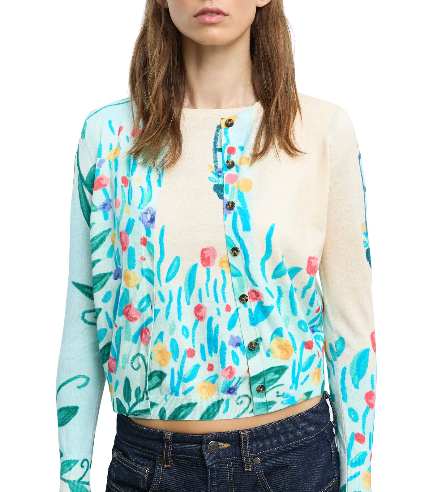 Long Sleeves Cardigan Multicolor