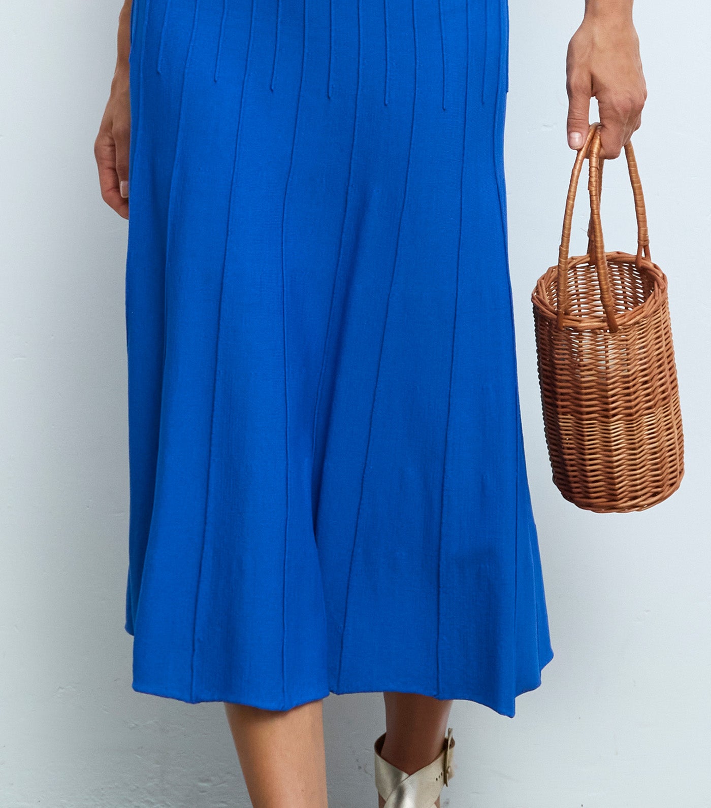 Knit Skirt Blue