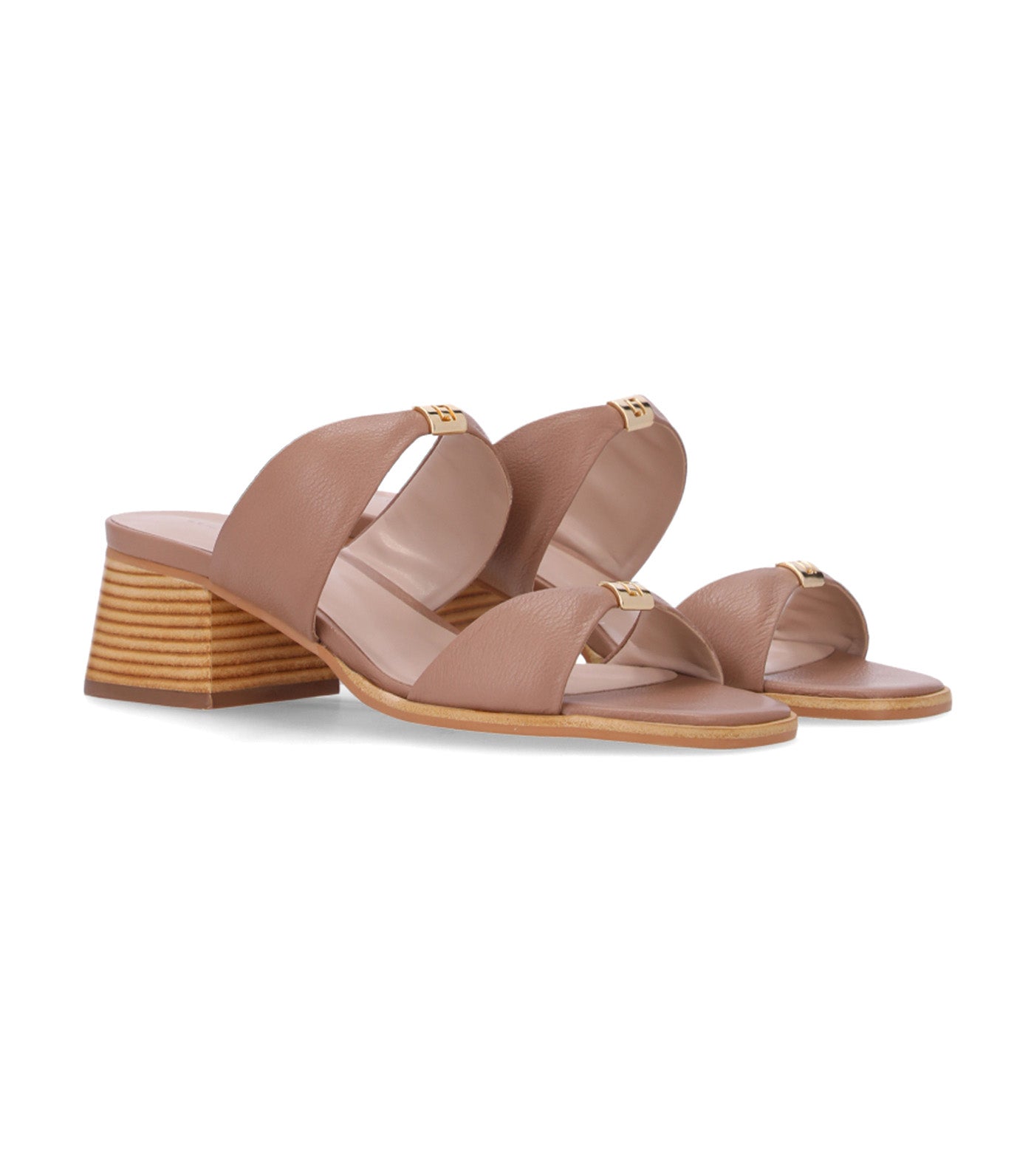 Luz da Lua Heeled Sandals Saara Mousse Brown