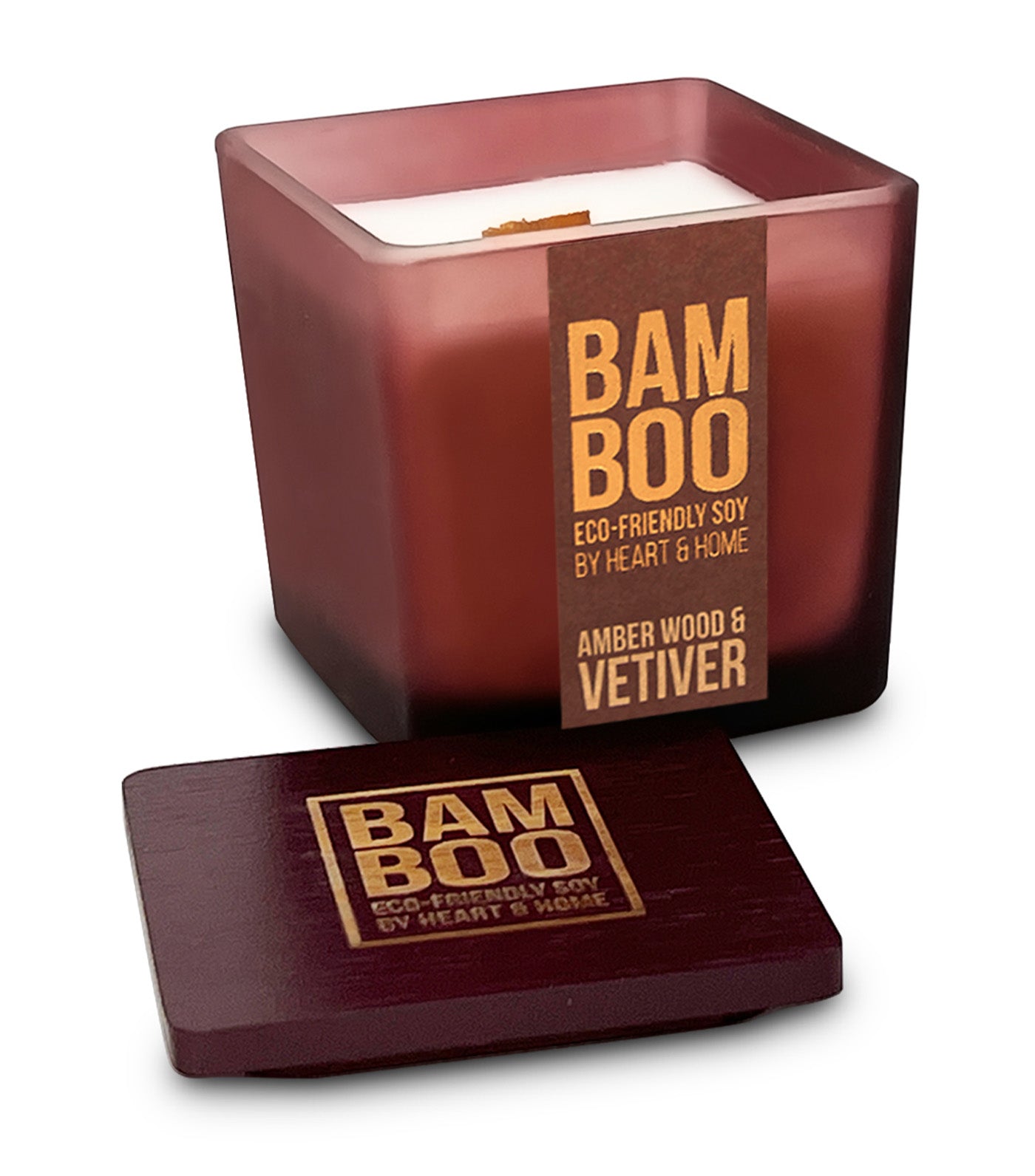 Amber Wood & Vetiver Soy Candle