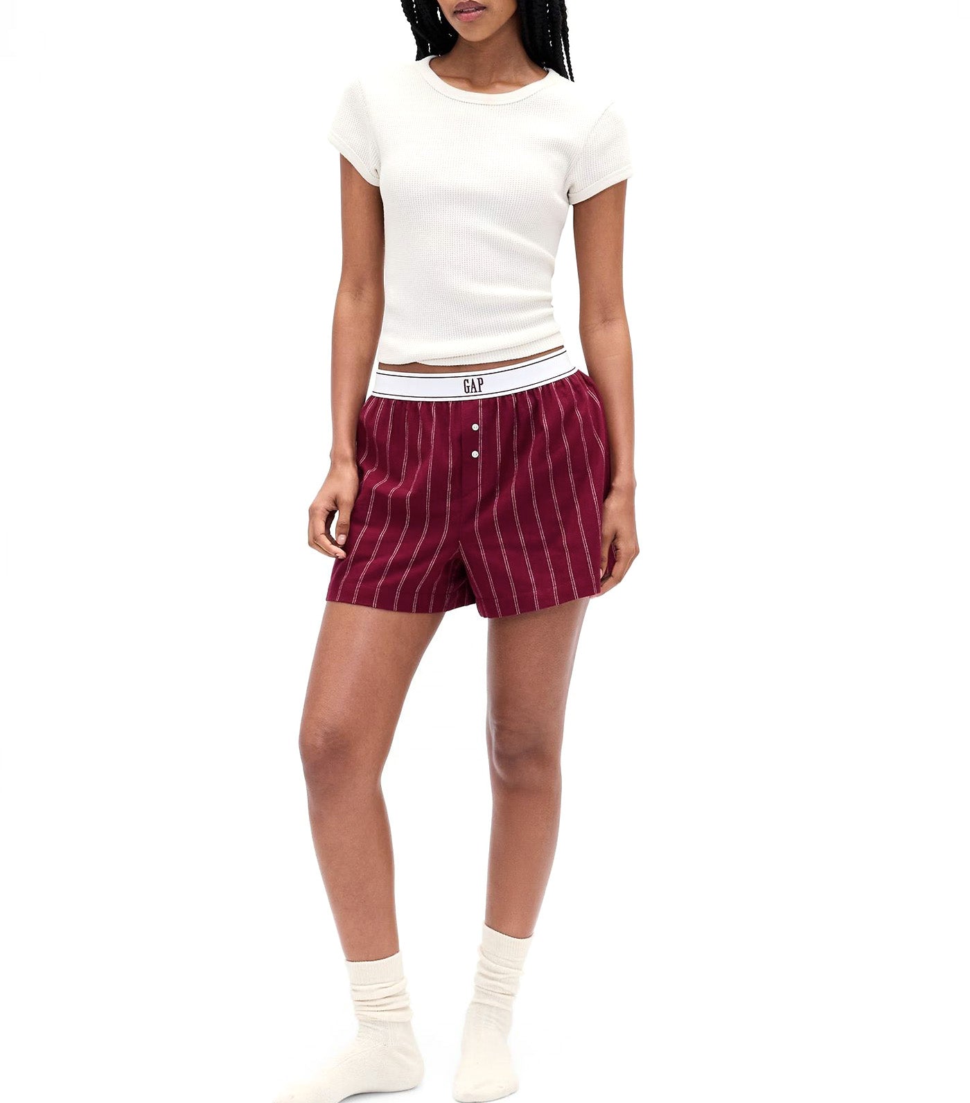 Logo Flannel Boxer Shorts