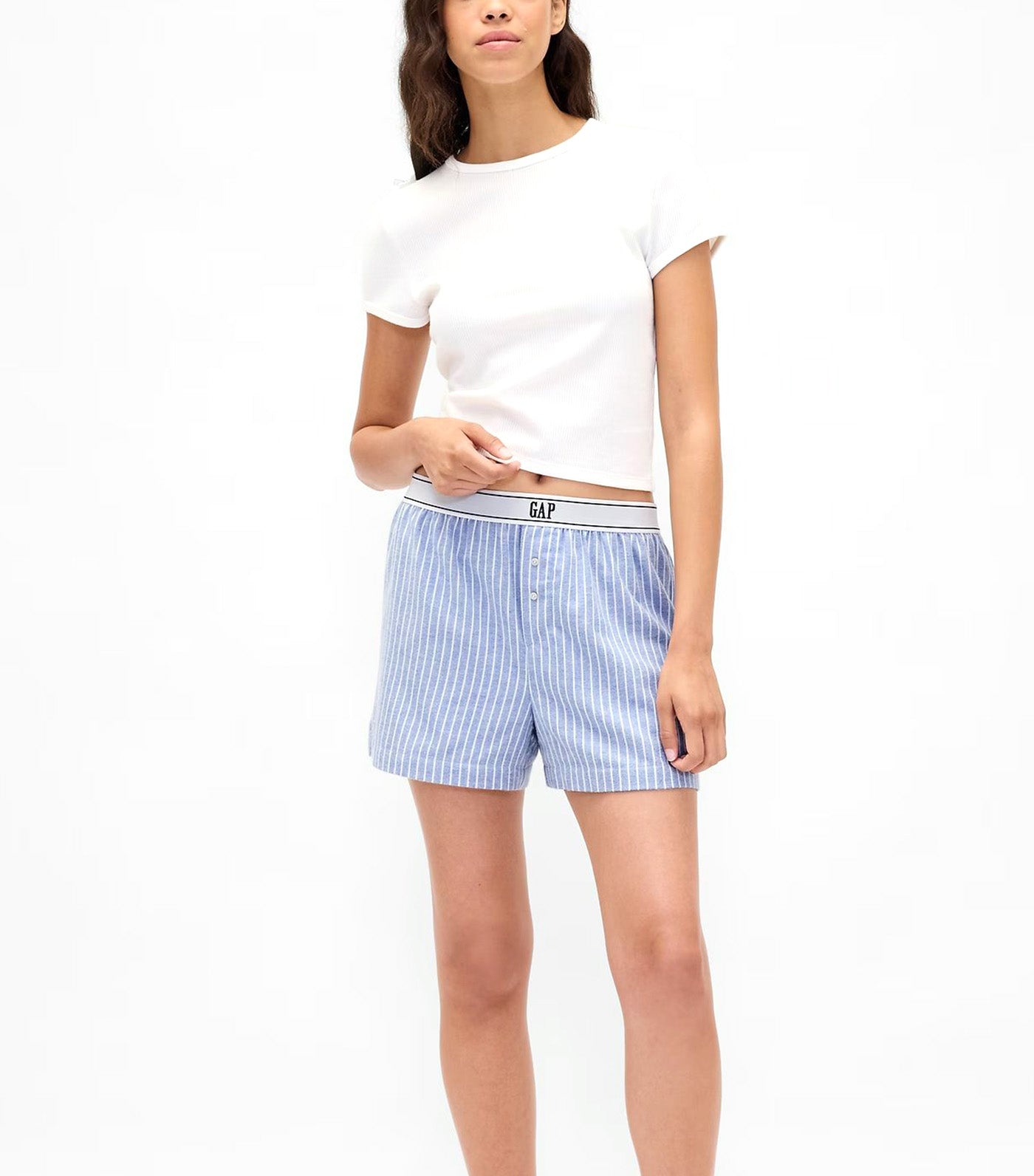 Logo Flannel Boxer Shorts