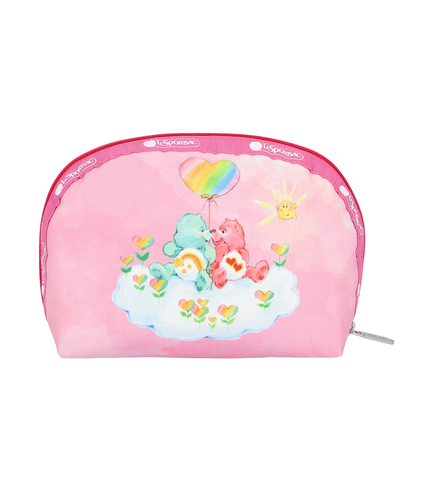 LeSportsac x Care Bears Medium Dome Cosmetic Care Bears Pink Rainbow