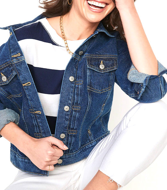 Jean vest womens hot sale old navy