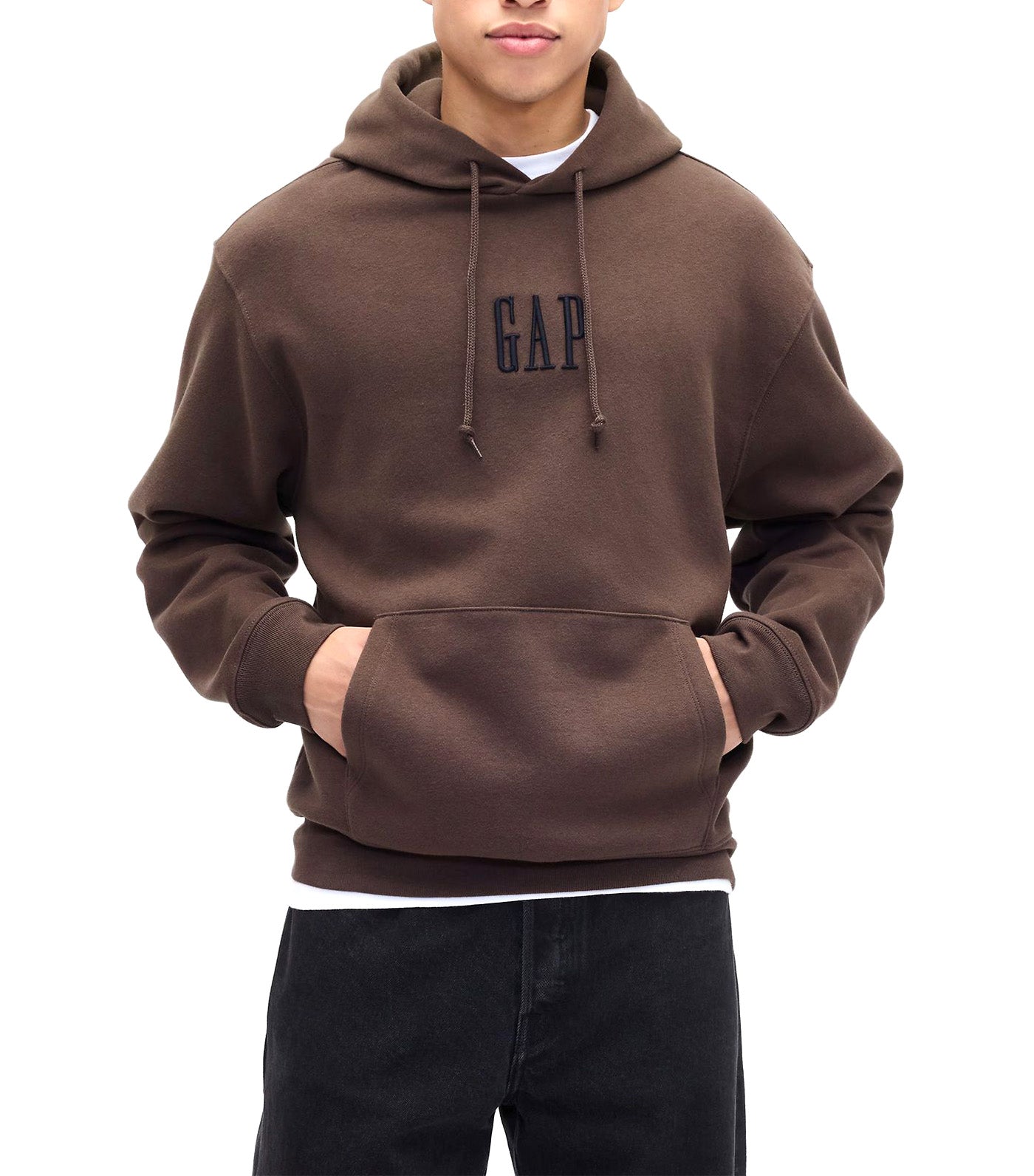 Vintage Soft Oversized Mini-Logo Hoodie