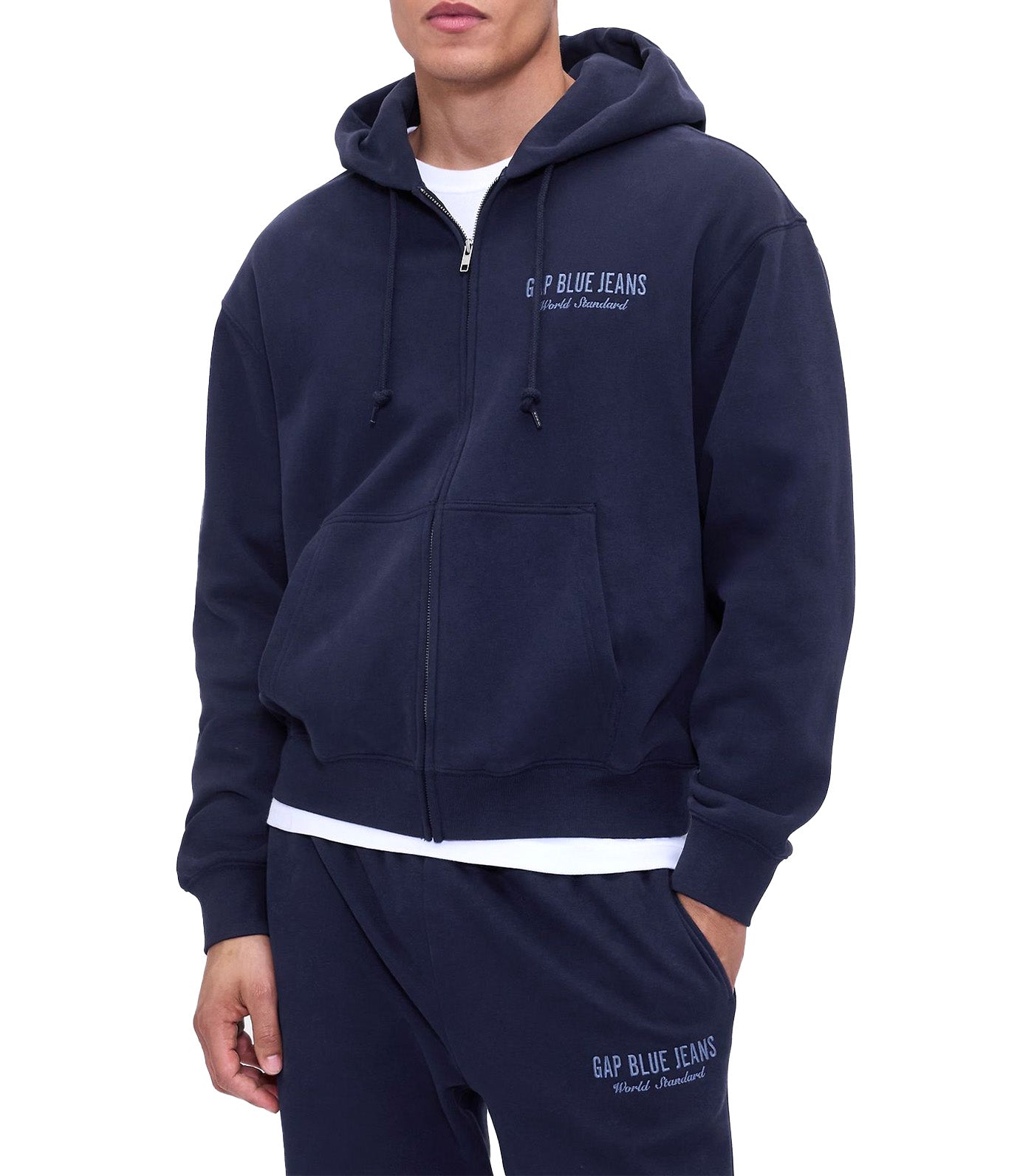 VintageSoft Jeans Zip Hoodie