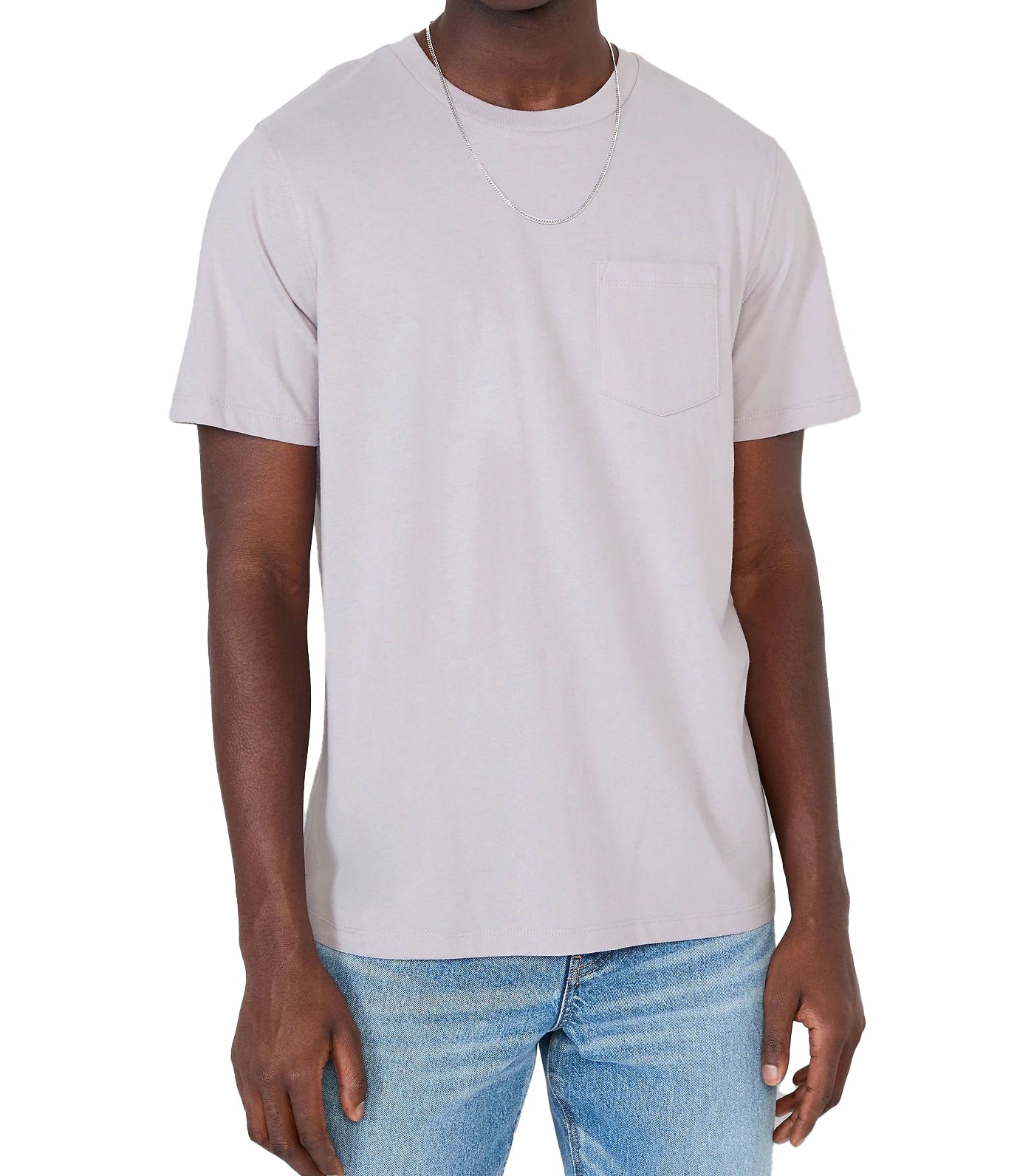 Soft-Washed Chest-Pocket Crew-Neck T-Shirt for Men Bellflower