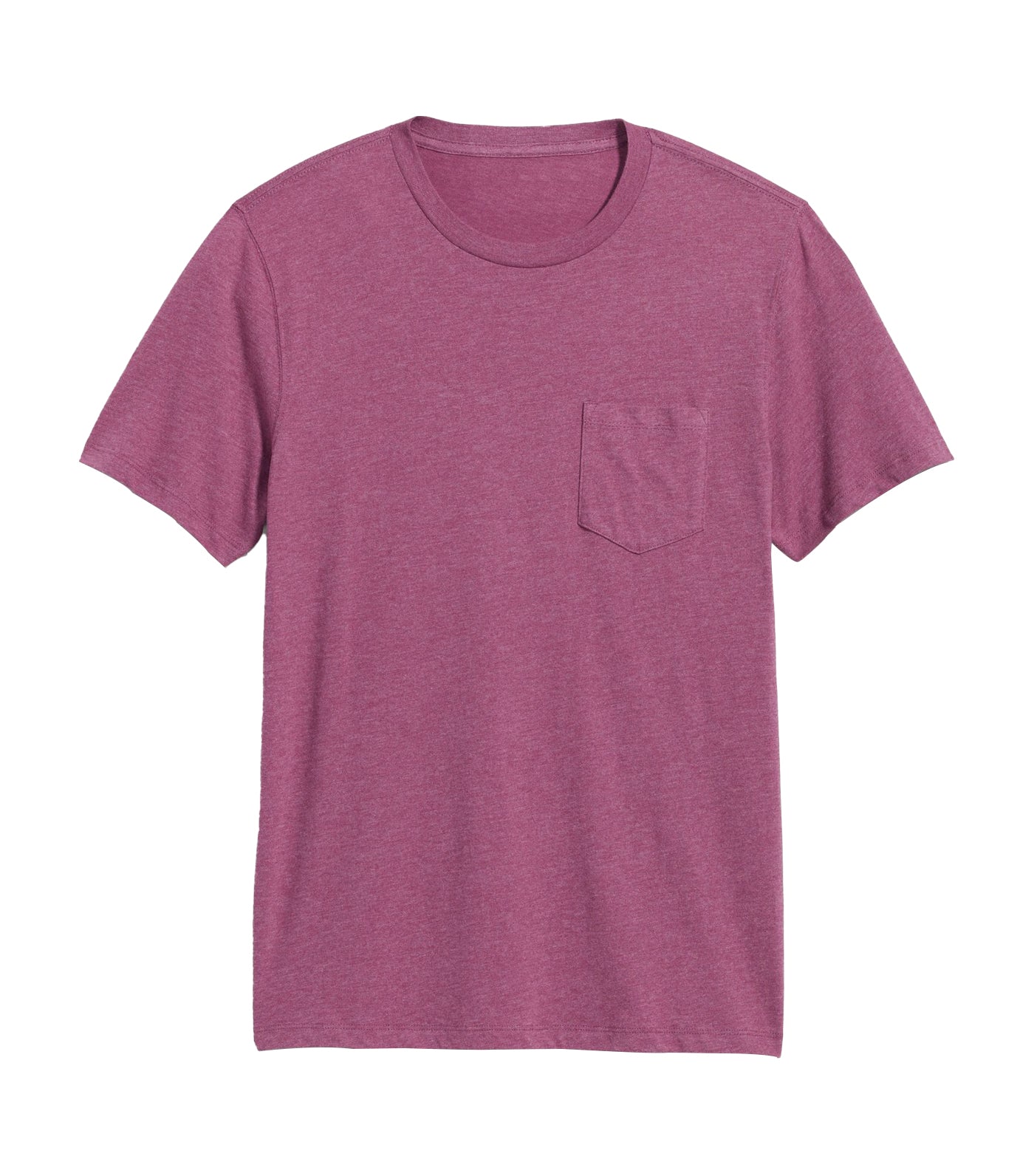 Soft-Washed Chest-Pocket Crew-Neck T-Shirt for Men Chioggia Beet