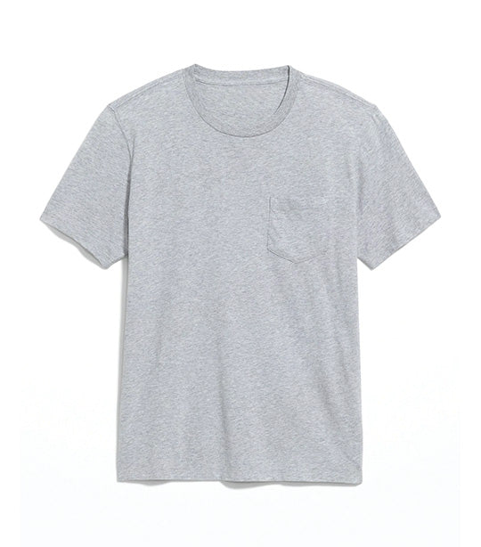 Soft-Washed Chest-Pocket T-Shirt for Men Medium Heather Gray
