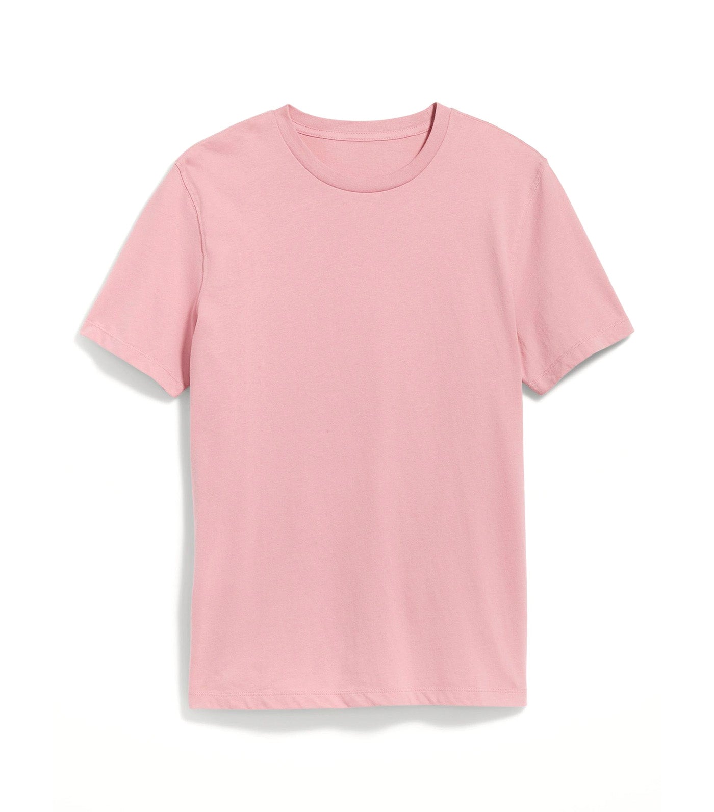 Soft-Washed Crew-Neck T-Shirt for Men Mauve Comfort