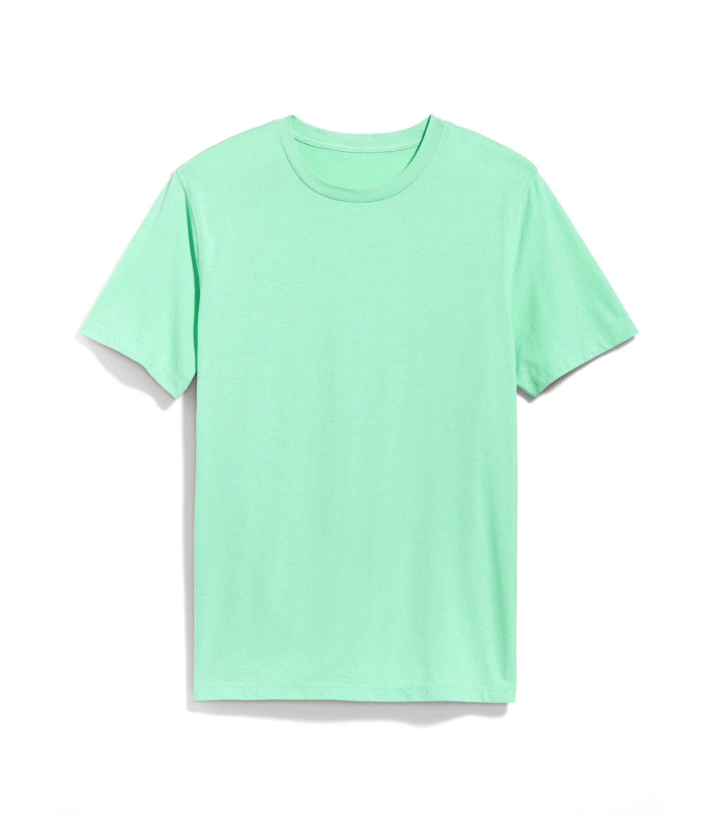 Soft Washed Crew Neck T Shirt for Men Subtle Green