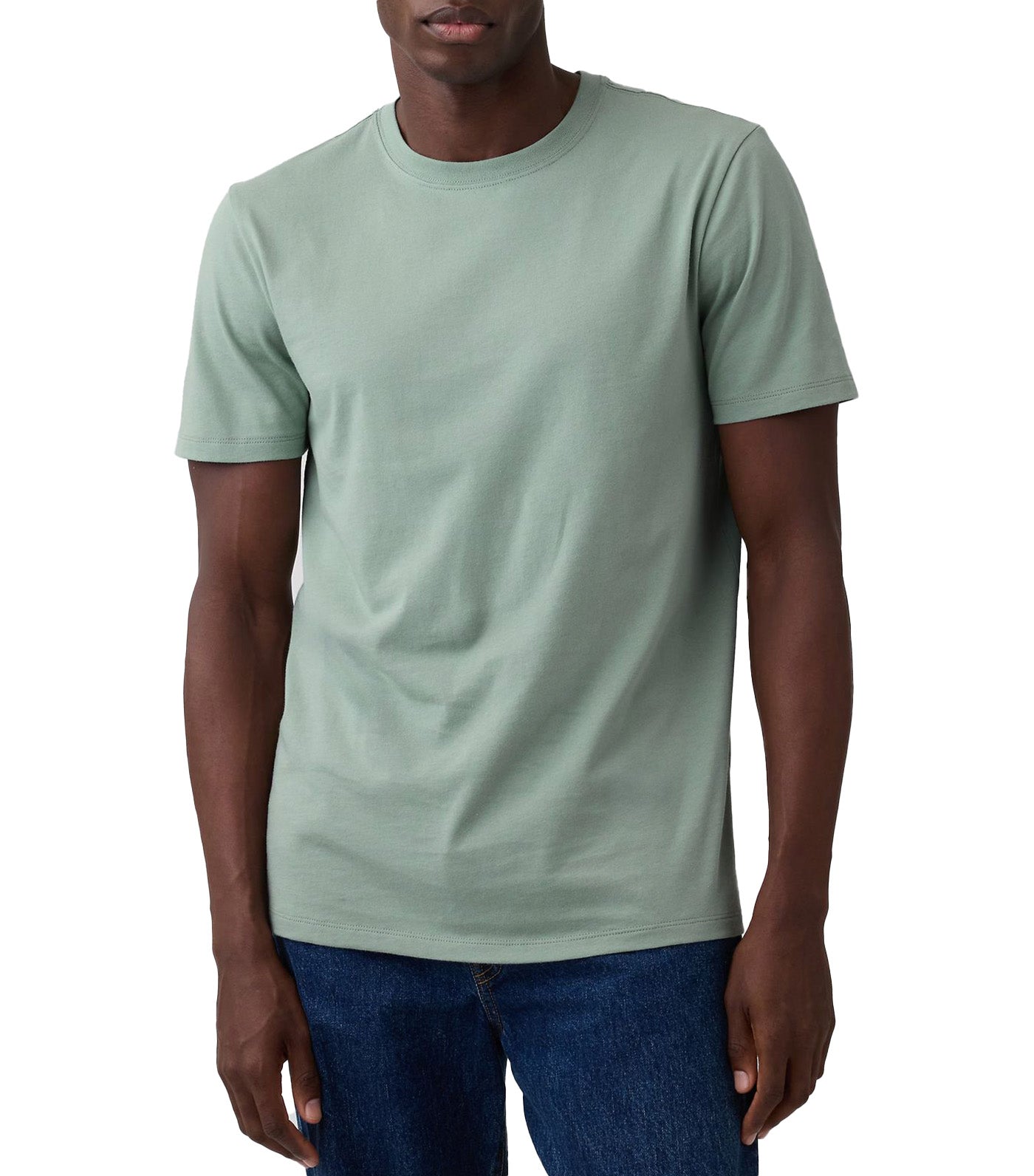GAP Everyday Soft Crewneck T-Shirt Iceberg Green