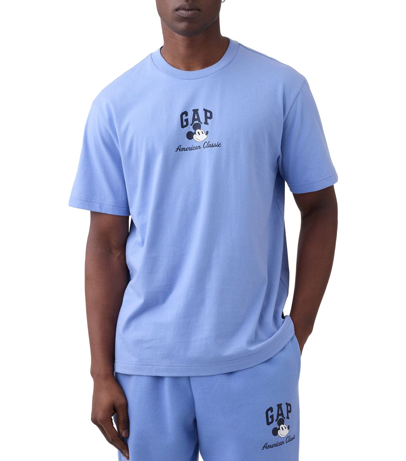 GAP x Disney Everyday Soft Relaxed Logo T-Shirt Hyacinth Blue