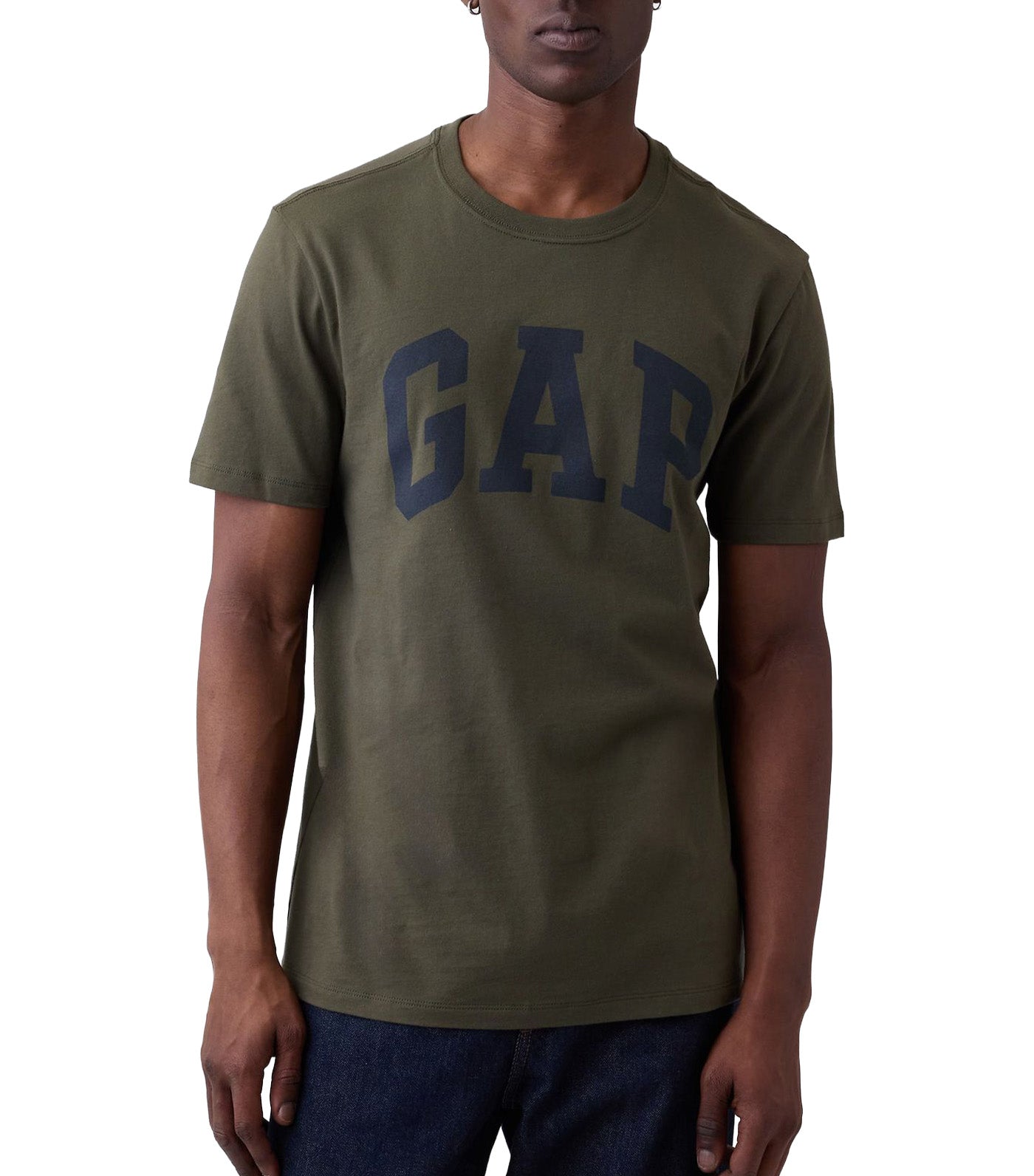 GAP Everyday Soft Logo T-Shirt Black Moss