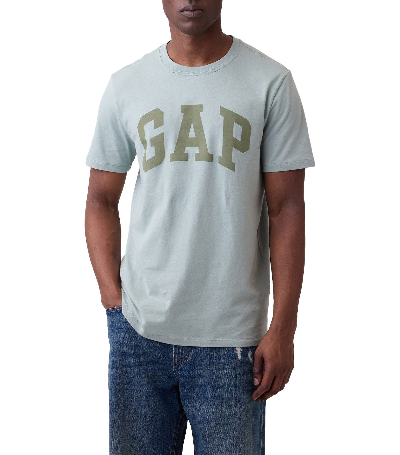 GAP Everyday Soft Logo T-Shirt Iceberg Green