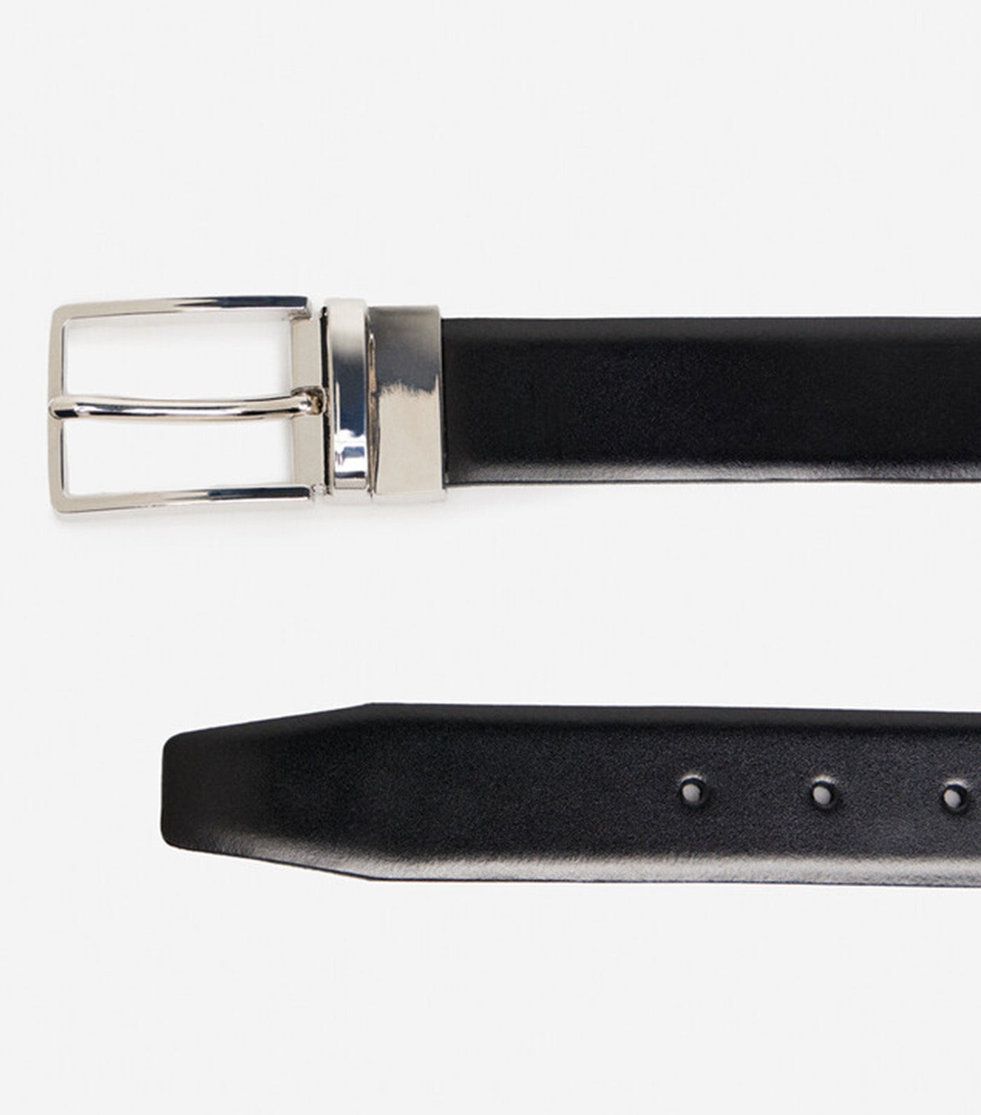 Reversible Leather Belt Black