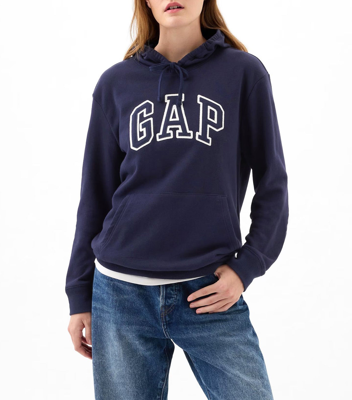 GAP Logo Hoodie Navy Uniform