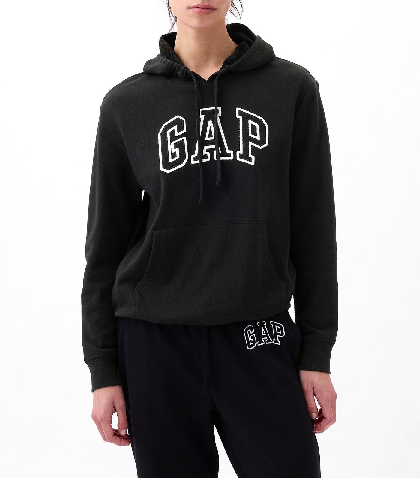 GAP Logo Hoodie True Black