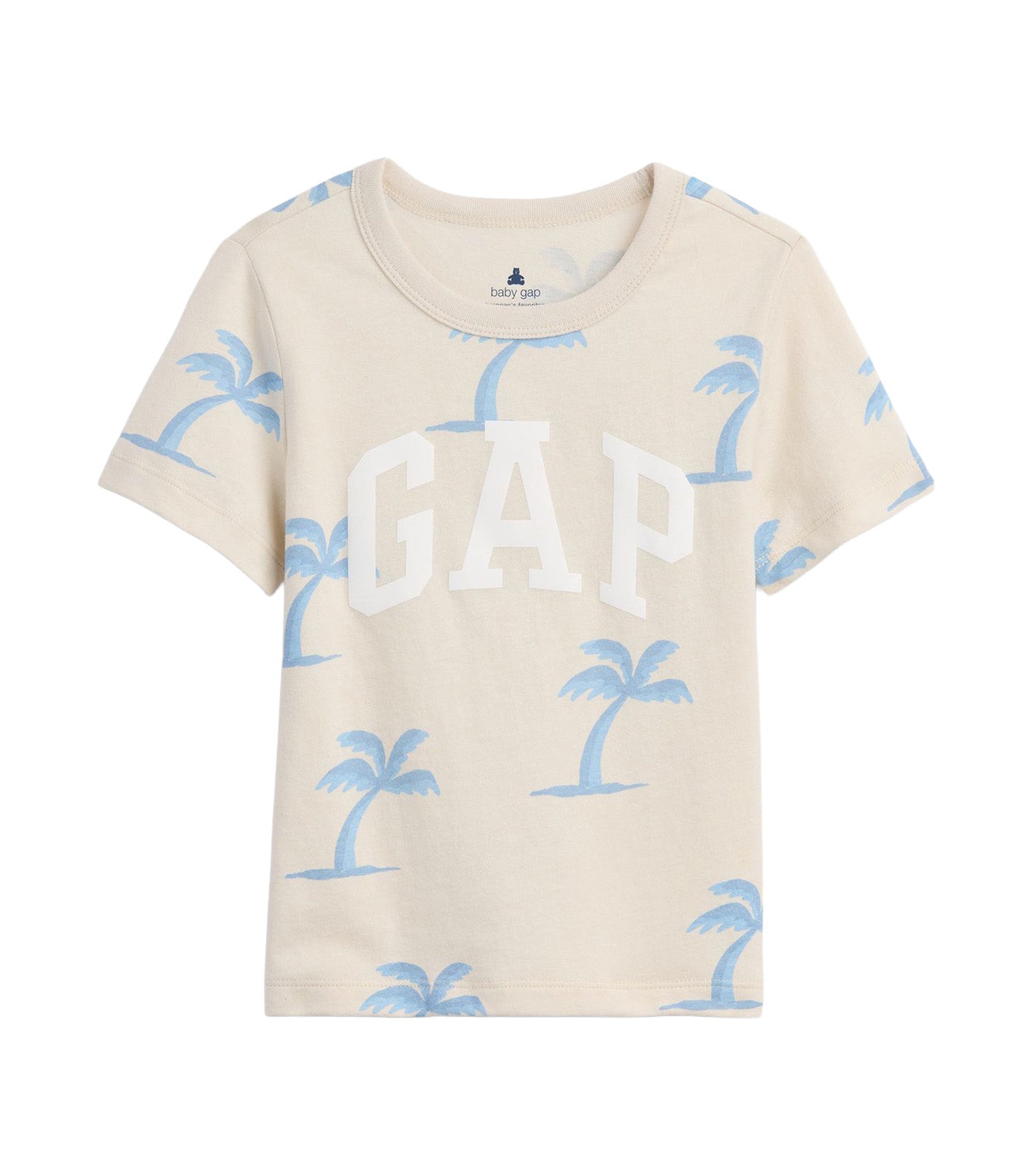 Baby and Toddler Graphic Logo T-Shirt Blue Palm