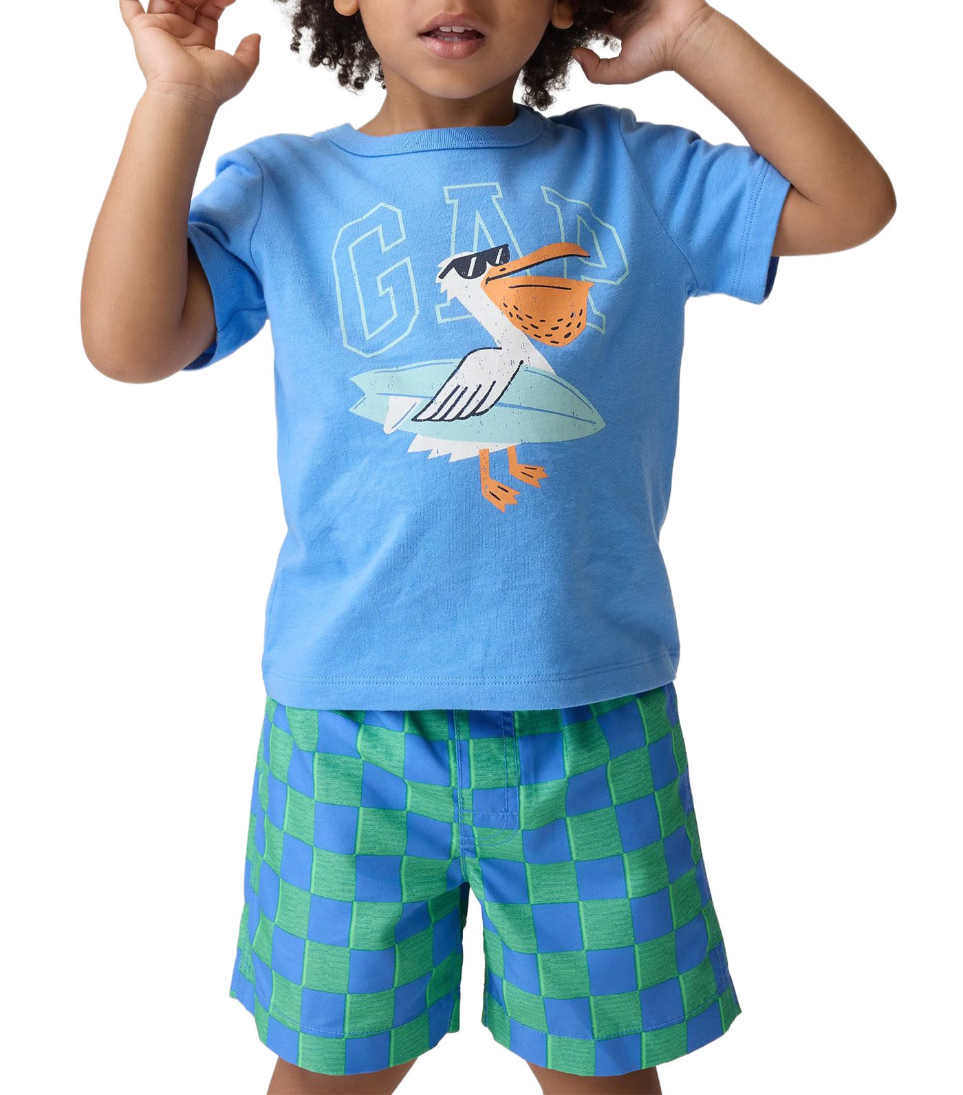 Baby and Toddler Graphic Logo T-Shirt Blue