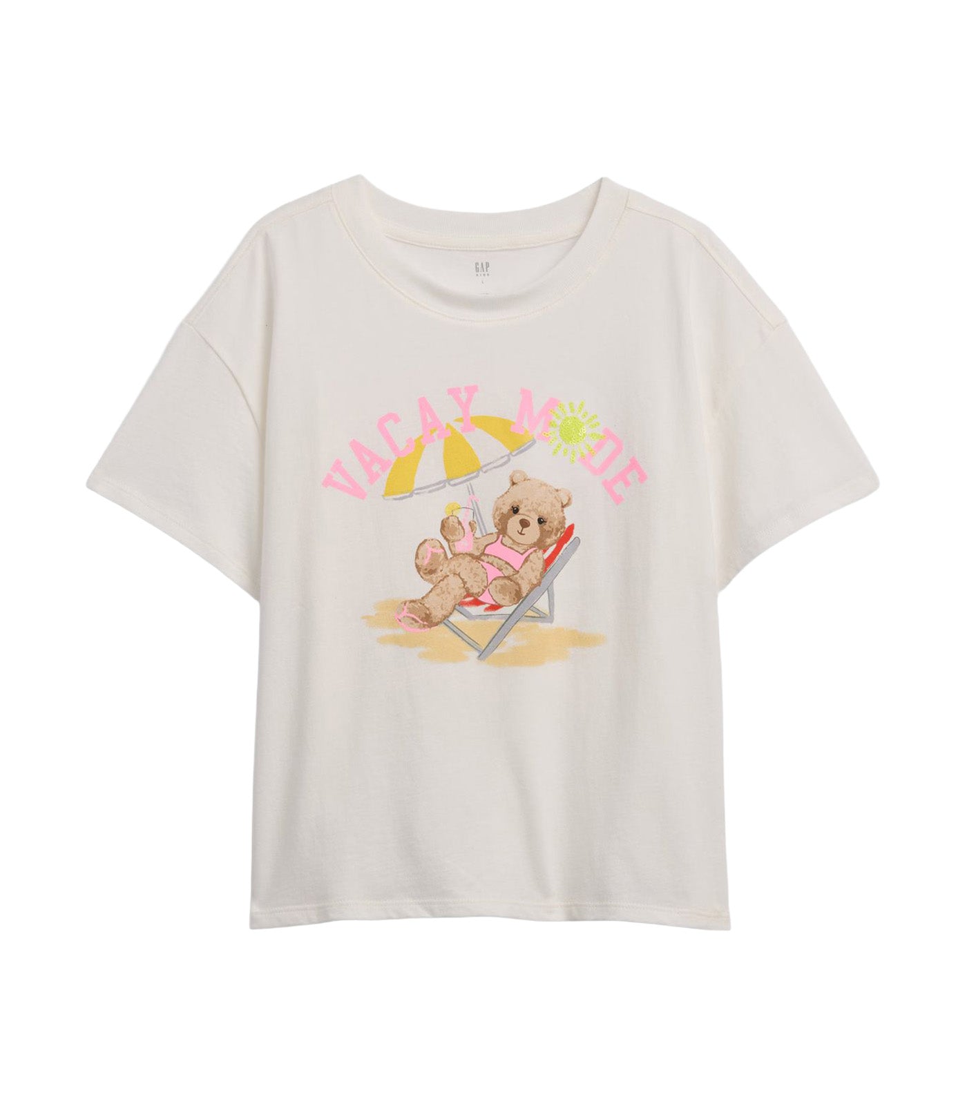 Kids Relaxed Graphic T-Shirt Bear Print