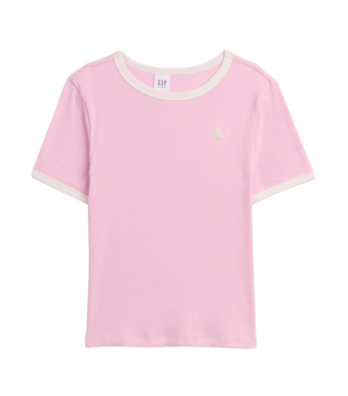 Kids Brannan Bear Ribbed Ringer T-Shirt Primrose