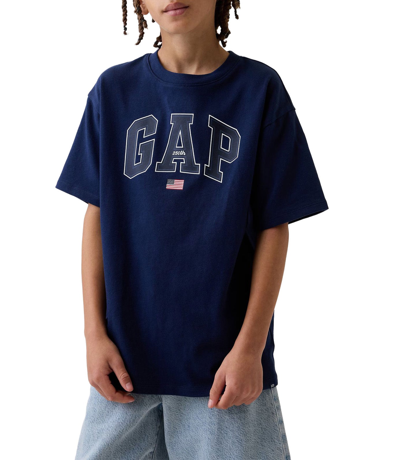Heavyweight Relaxed Logo T-Shirt Military Blue