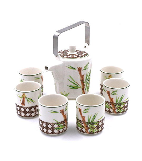 Eight-Piece Oriental Tea Set - Bamboo 2023
