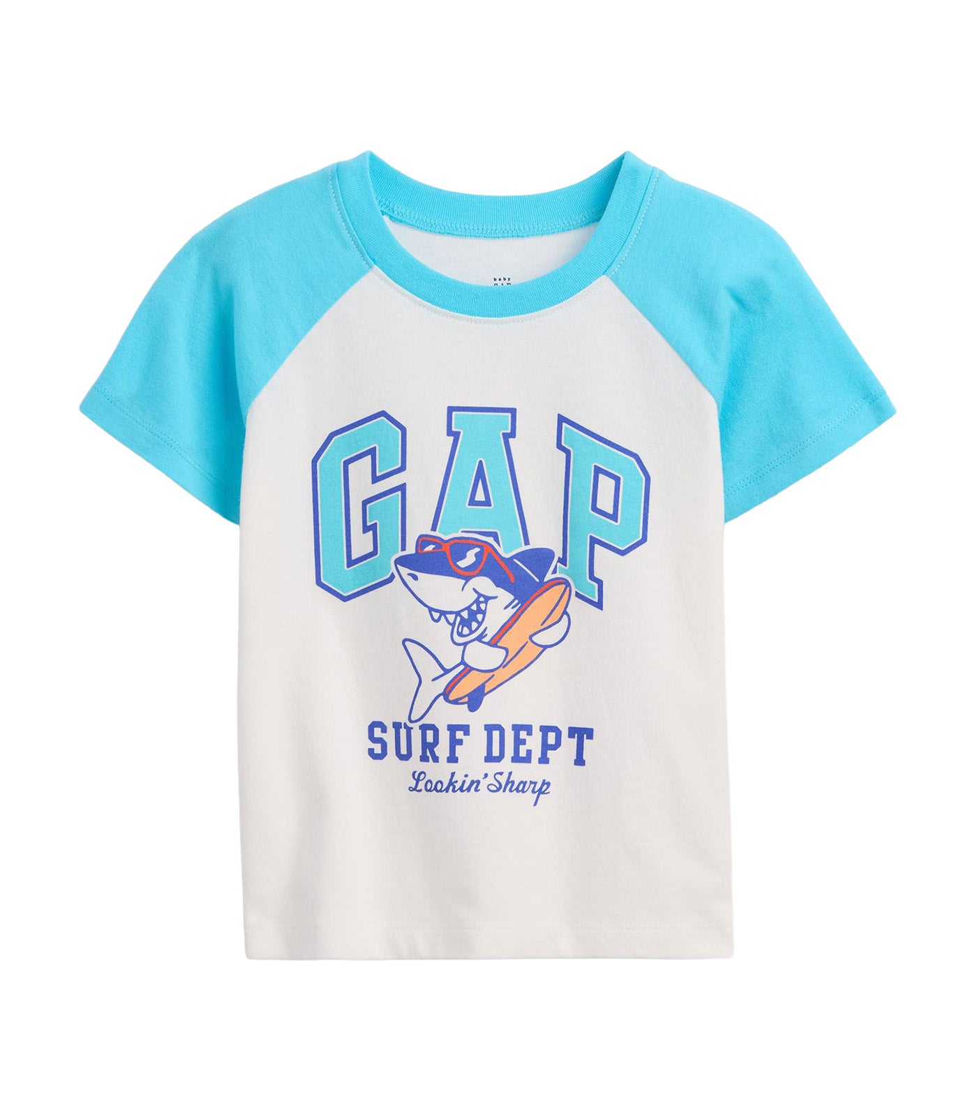 babyGap Colorblock Graphic T-Shirt Blue