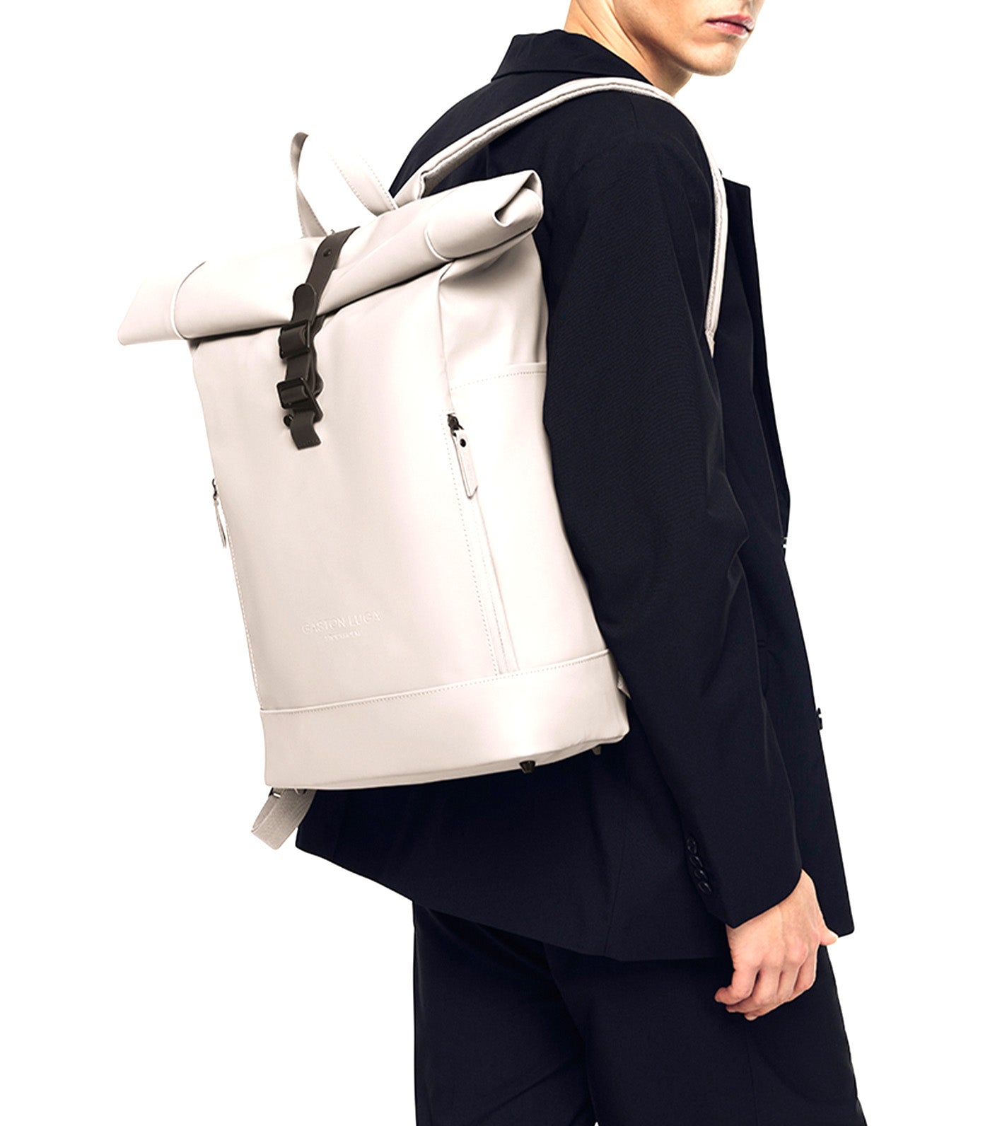 Gaston Luga Rullen Backpack 16in Taupe | Rustan's