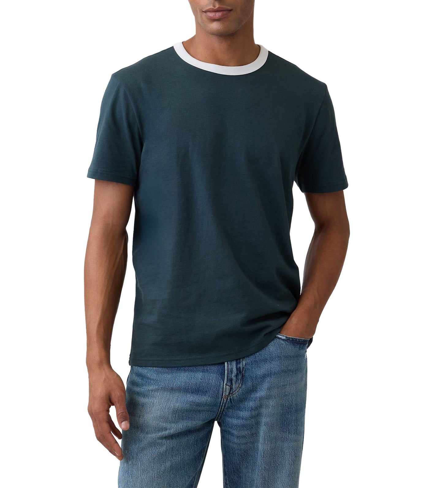 Everyday Soft Ringer Crewneck T-Shirt Forest River