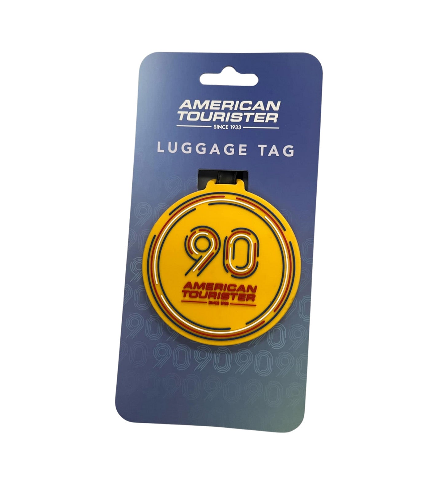 Complimentary 90th Luggage Tag Yellow