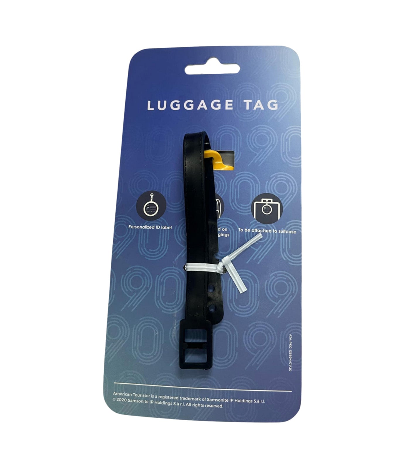 Complimentary 90th Luggage Tag Yellow