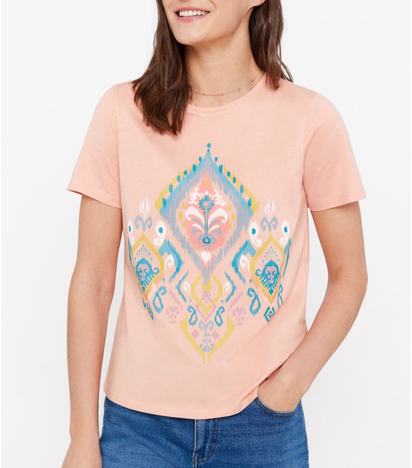 Printed T-Shirt Coral