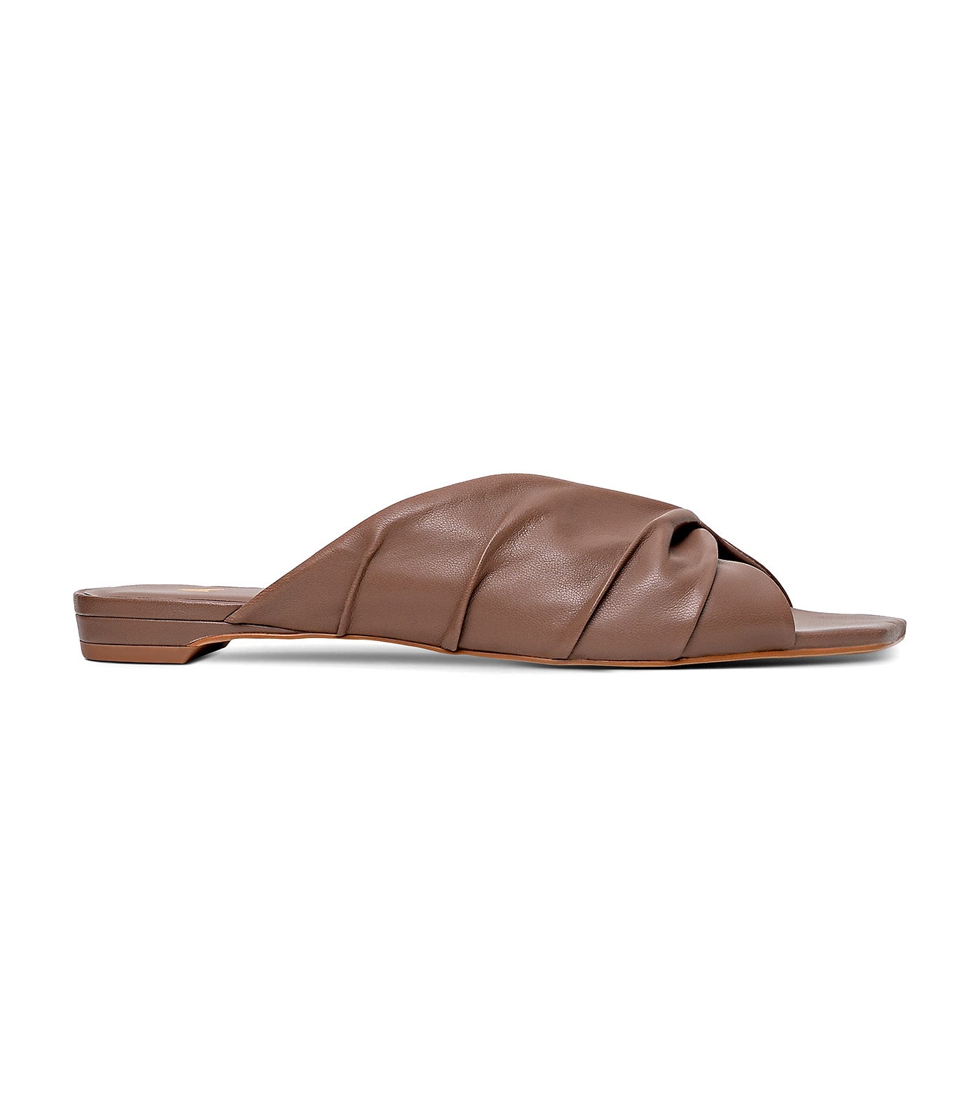 Carrano Flat Slide Sandals Brown