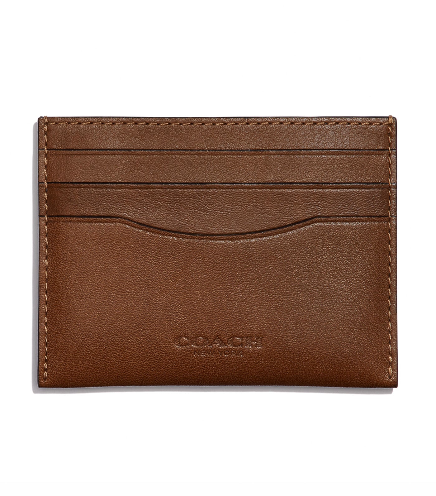 Coach Flat Card Case Saddle Rustan s