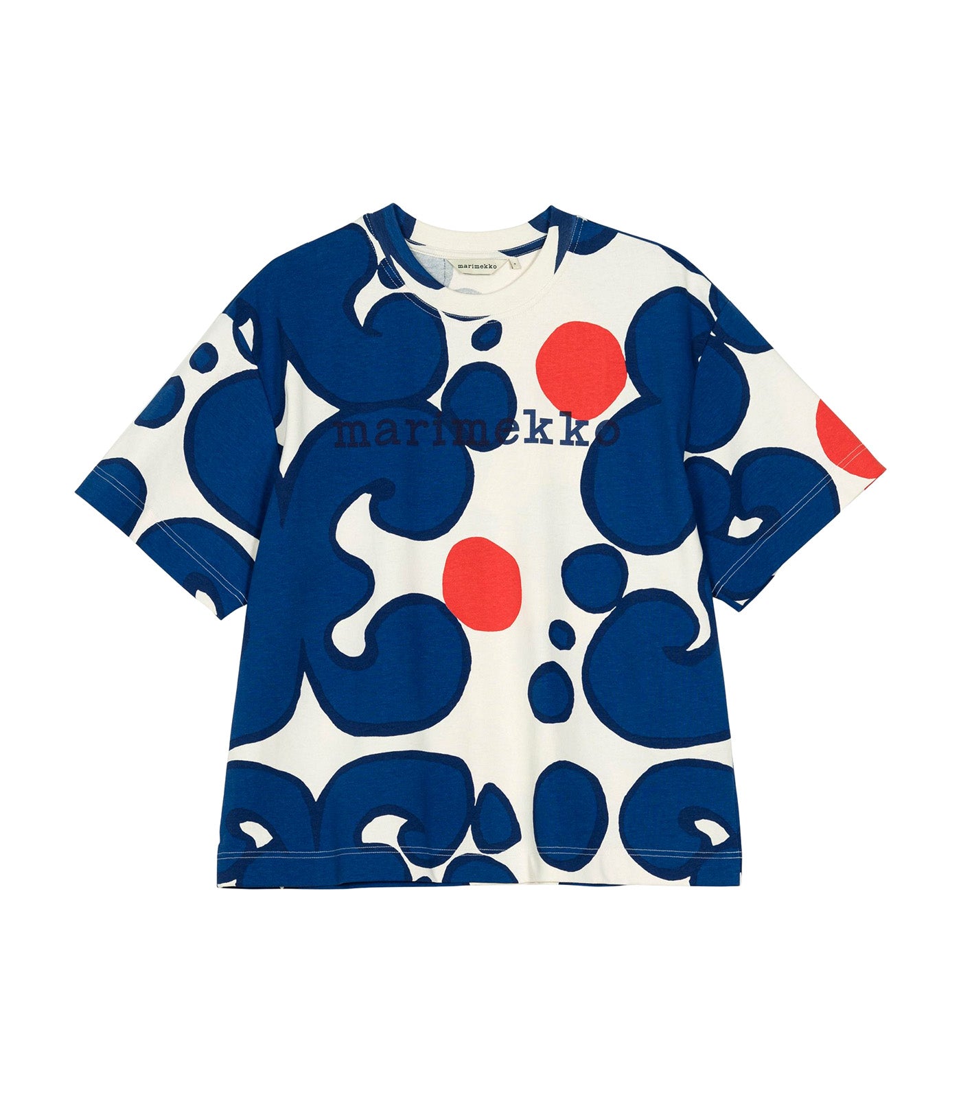 Veisto Keidas T-Shirt Off White/Navy/Red