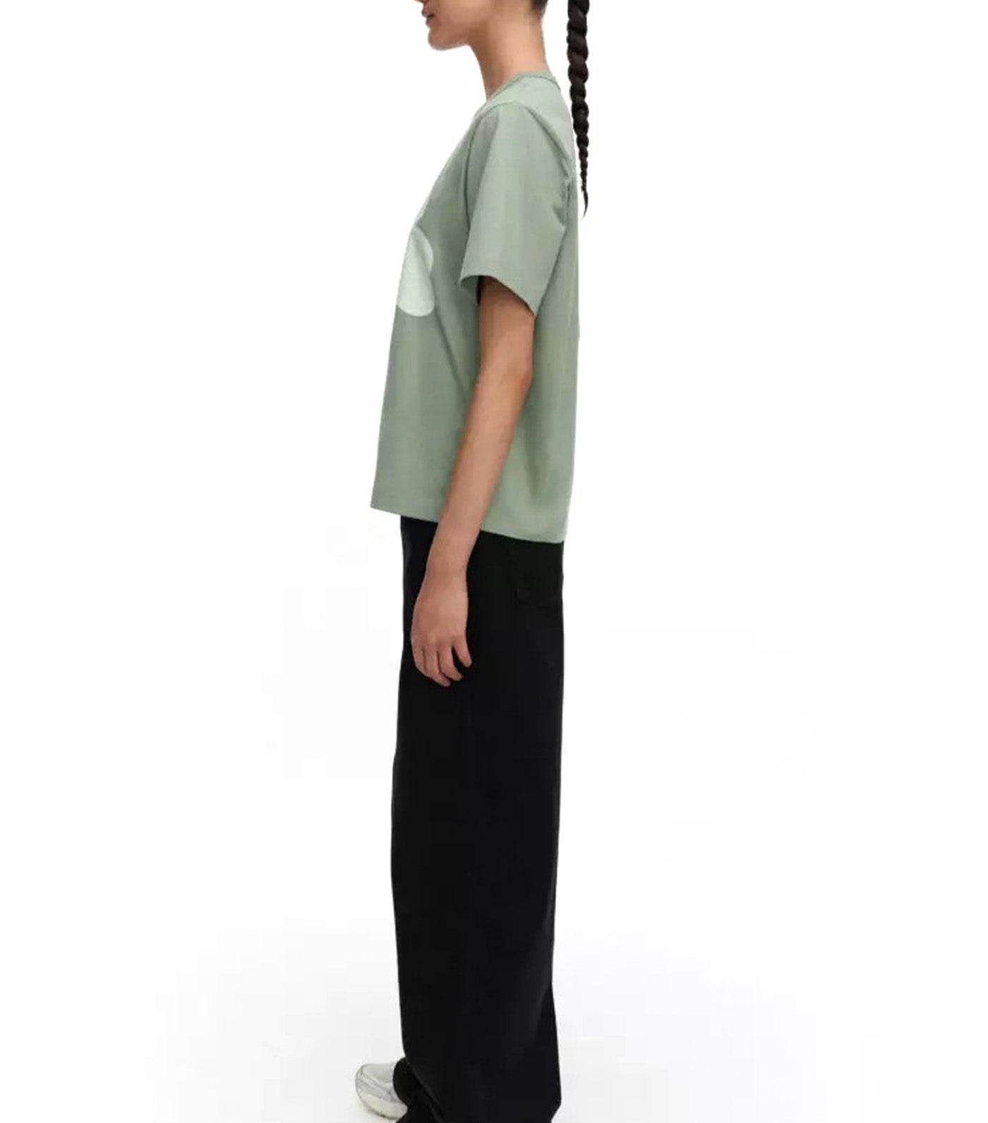 Ae Erna Unikko Placement Kioski T-Shirt Green/Light Green