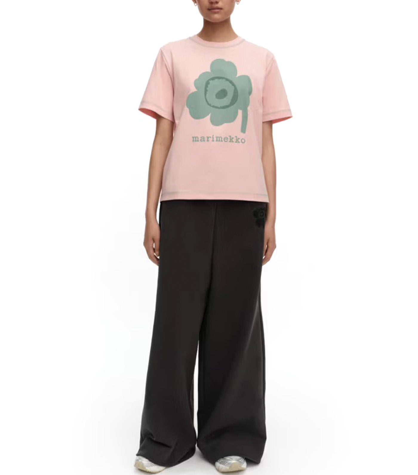 Luulo Unikko Placement Kioski T-Shirt Light Pink/Light Green