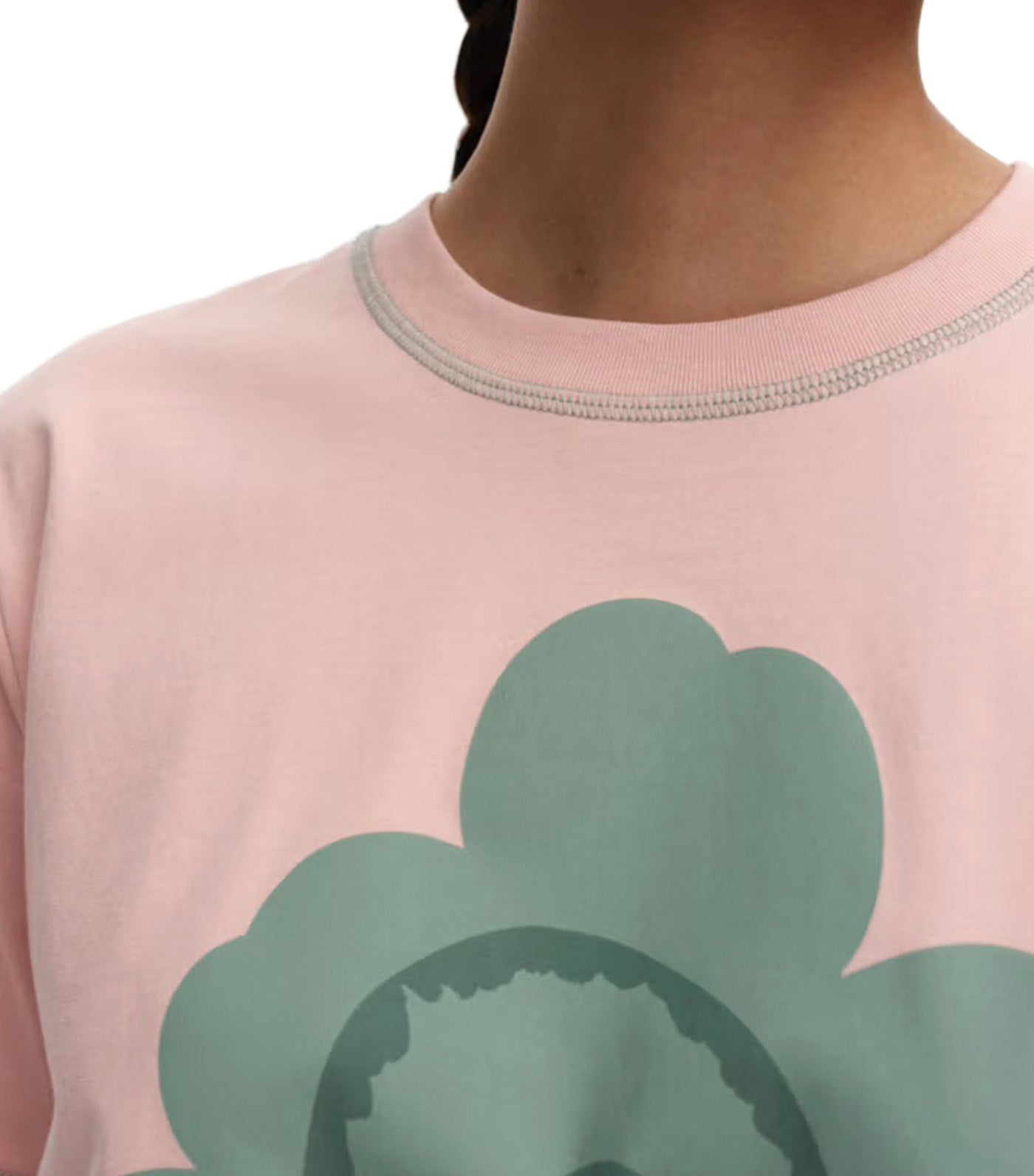 Luulo Unikko Placement Kioski T-Shirt Light Pink/Light Green
