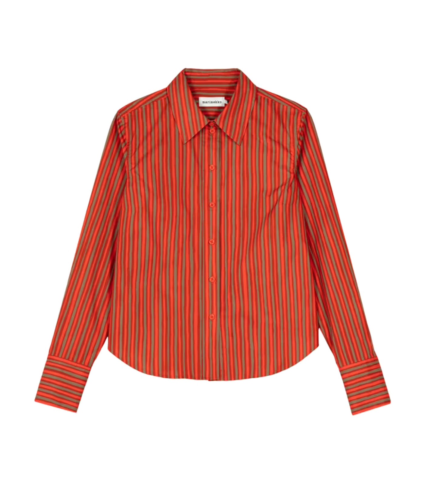 Innota Piccolo Cotton Shirt Dark Orange/Beige