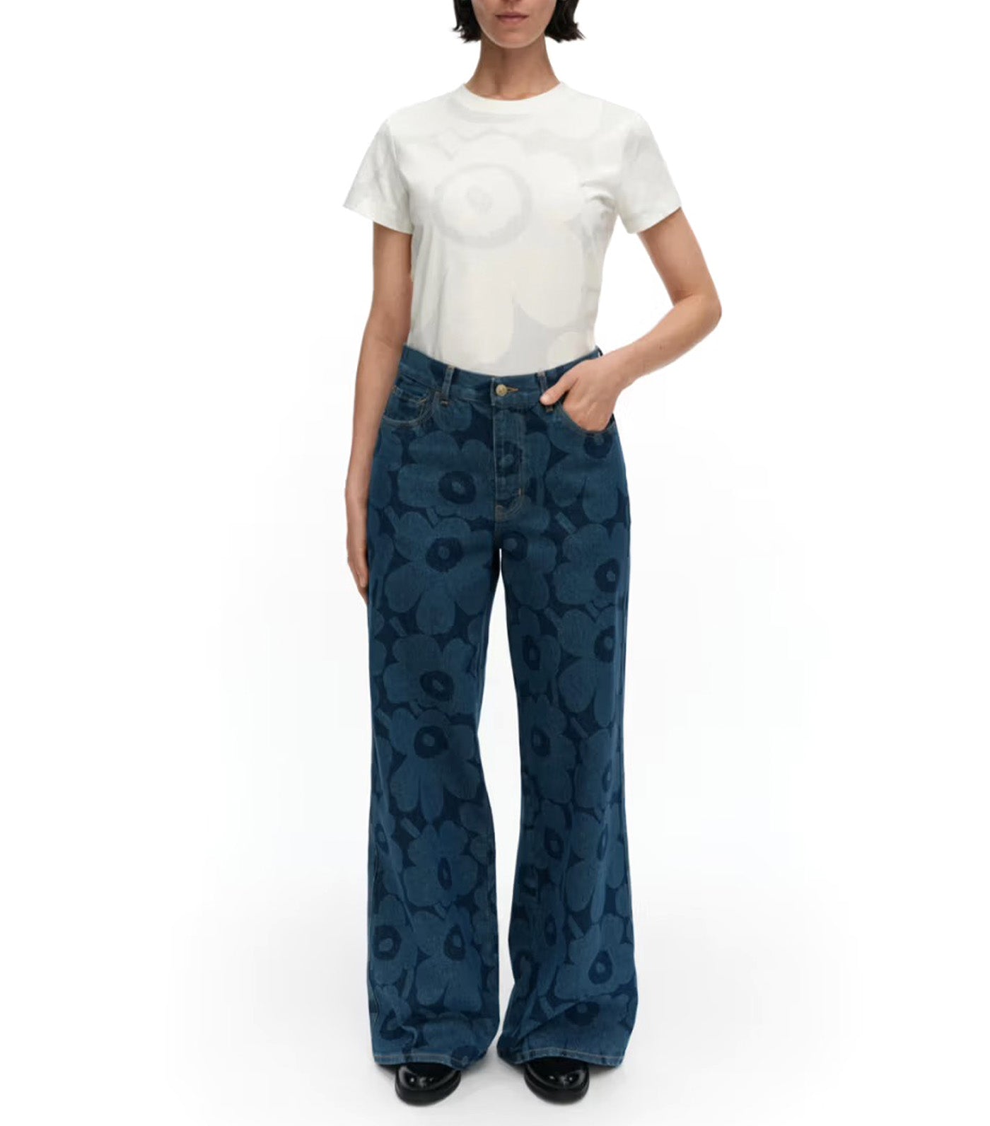 Maridenim Wide Unikko Jeans Mid Indigo