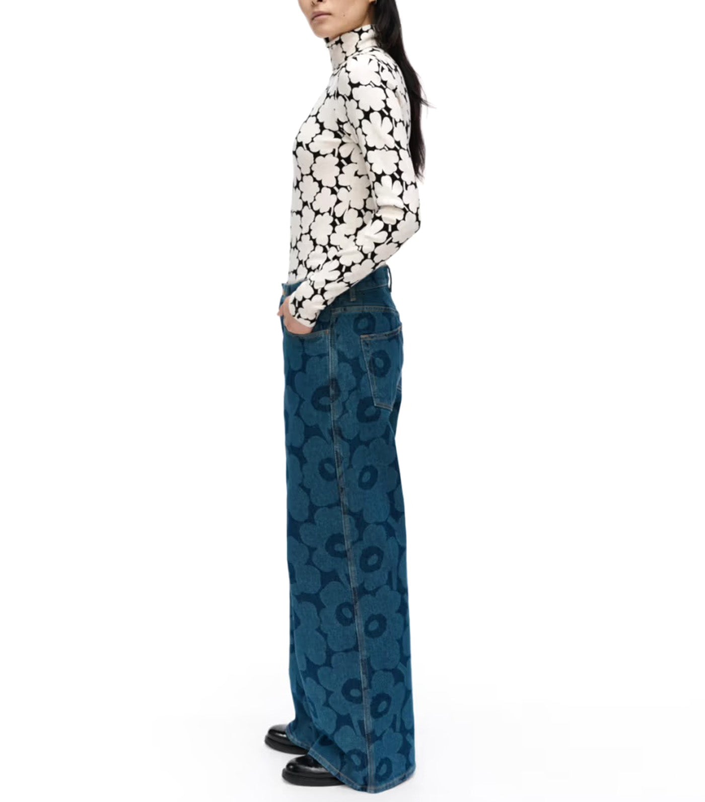 Maridenim Wide Unikko Jeans Mid Indigo
