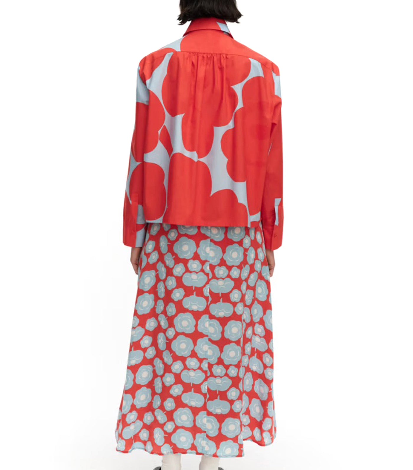 Kappale Unikko Trousers Red/Light Blue