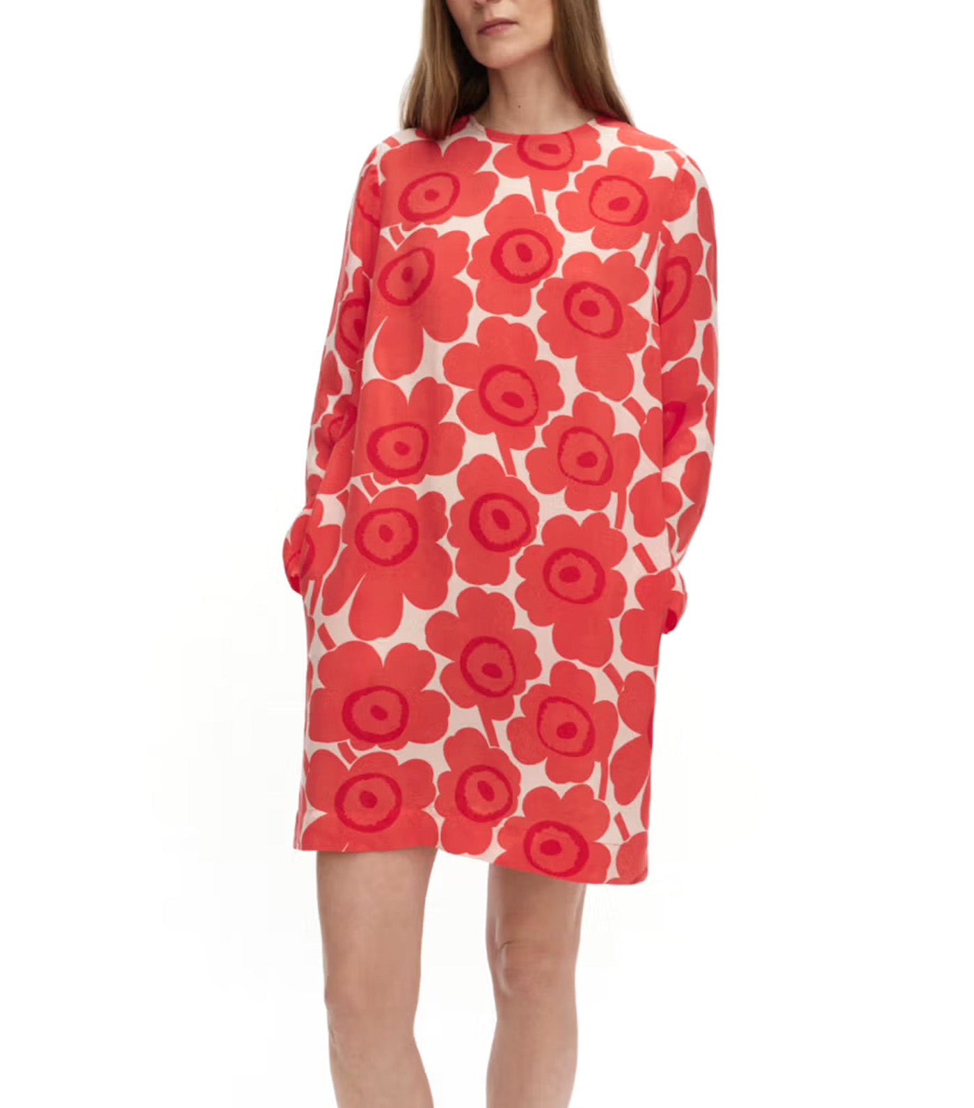 Kouttaus Unikko Dress Red/Light Pink