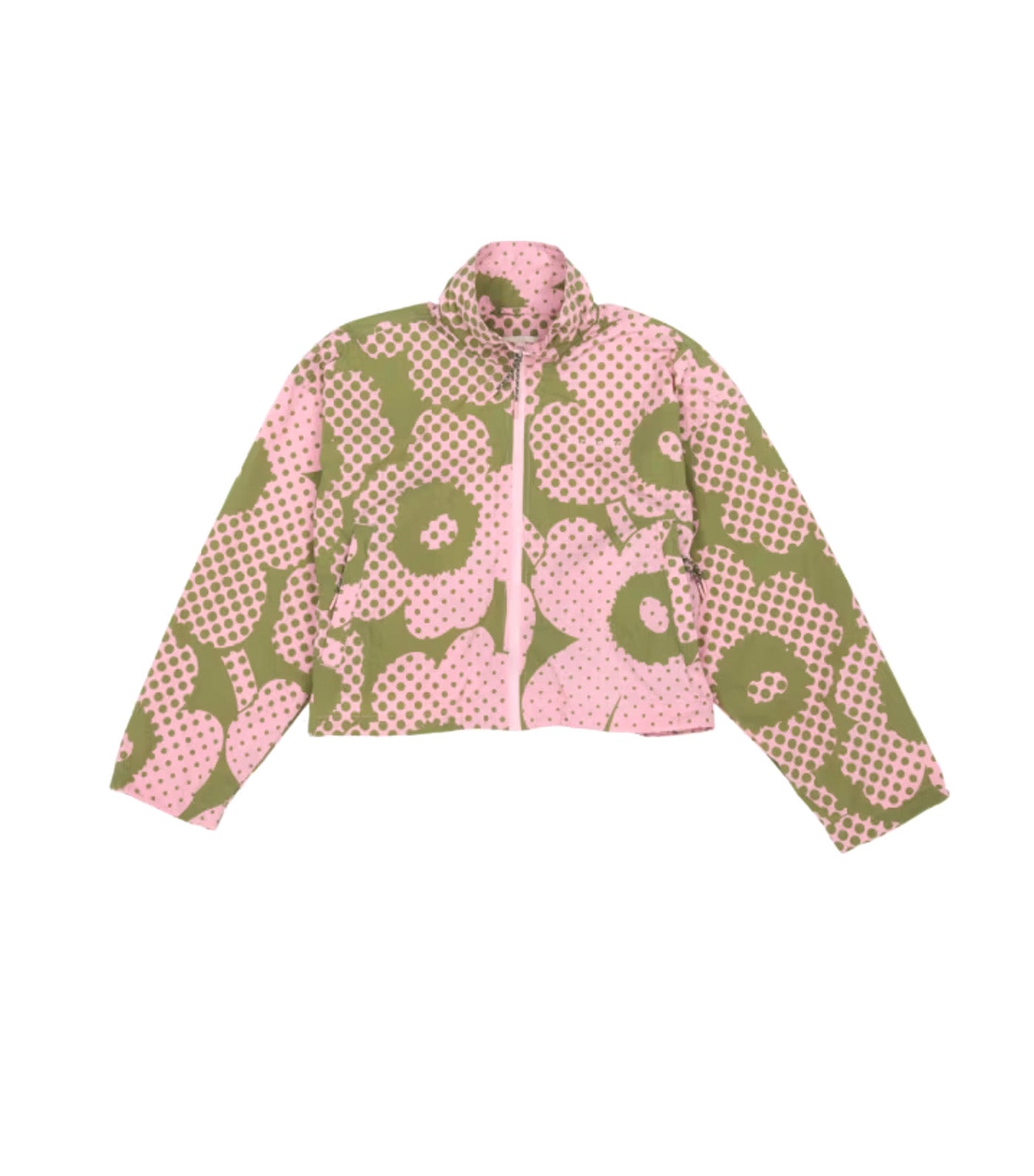 Harjoitus Unikko Kioski Activewear Coat Green/Light Pink