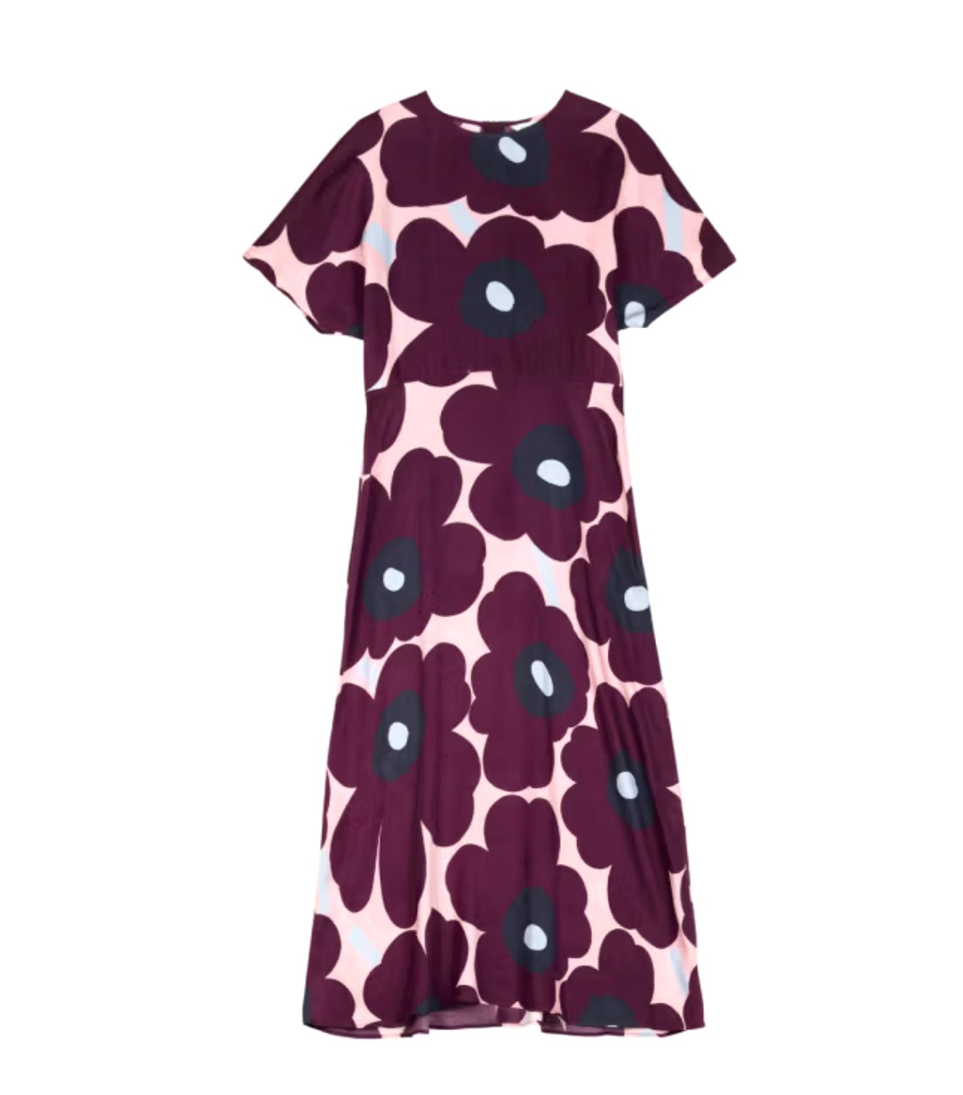 Heleä Unikko Dress Dark Purple/Light Pink/Light Blue