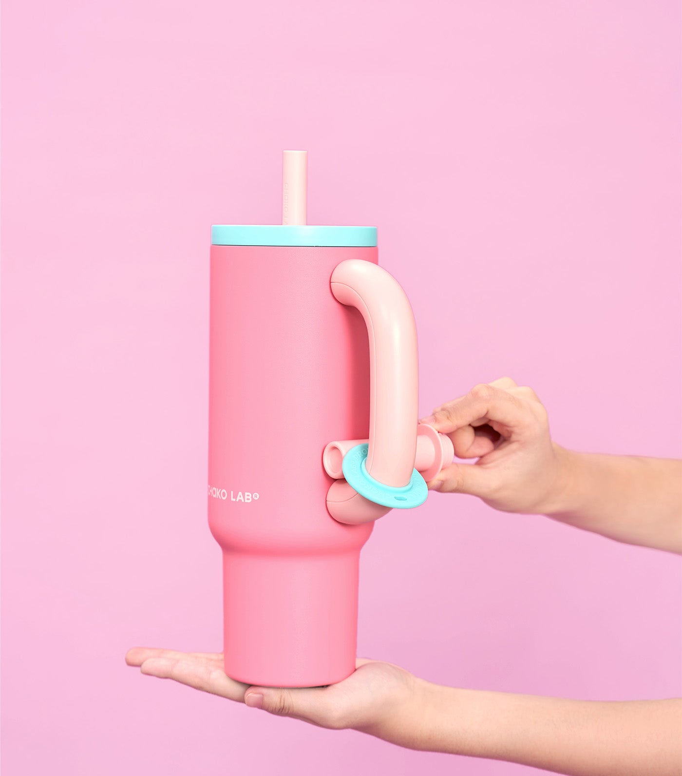 Chako Lab Bawang Ceramic Thermos Cup Raspberry