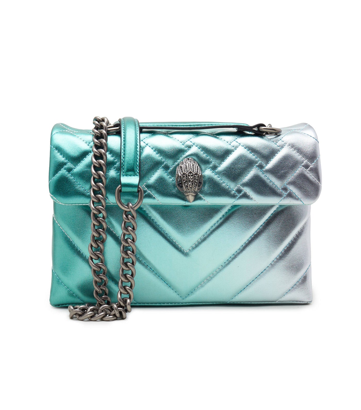 Leather Kensington Bag Blue